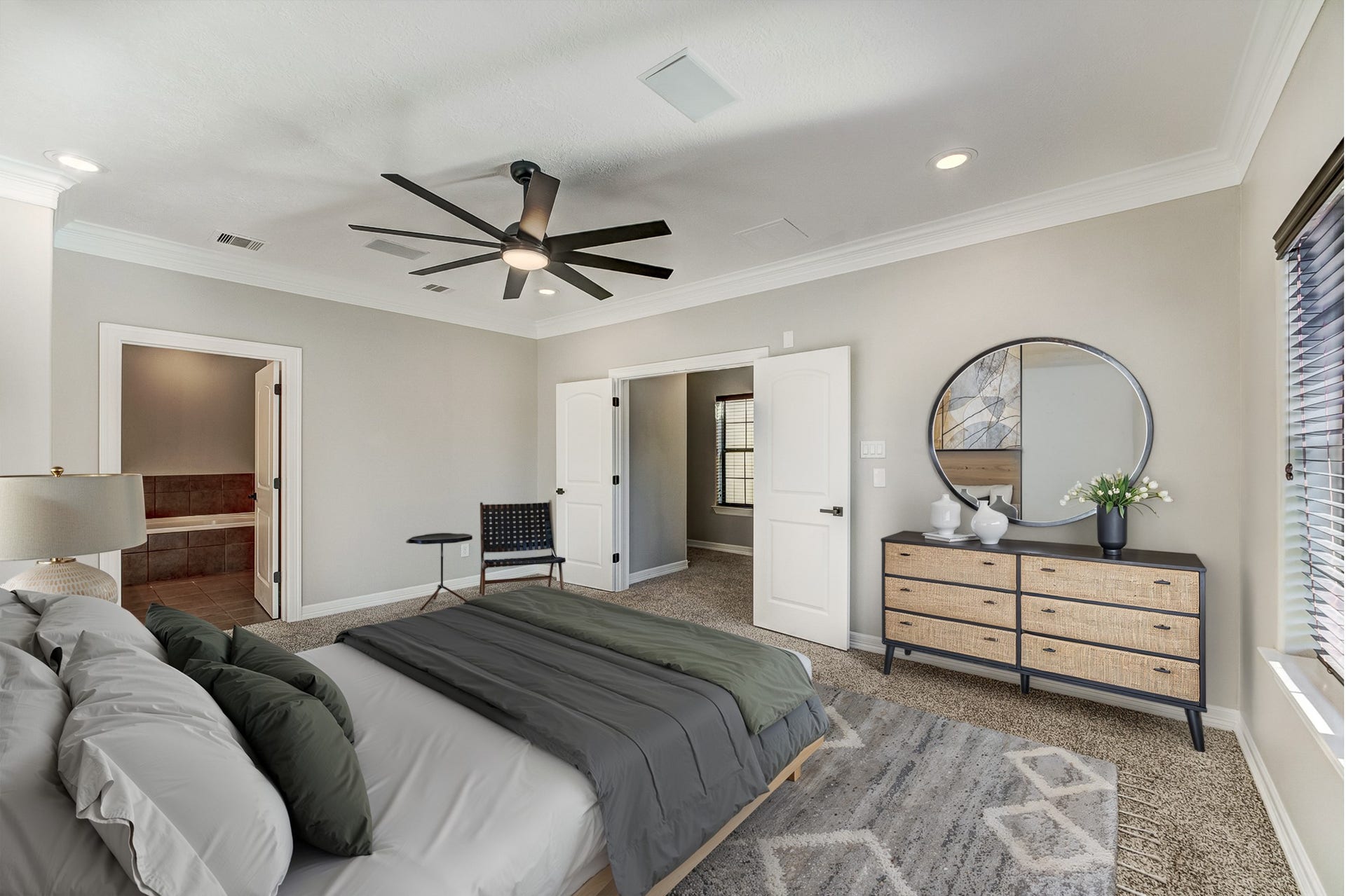 4118 Bonner View Lane, Houston, TX 77007 Virtually Staged - Primary Bedroom