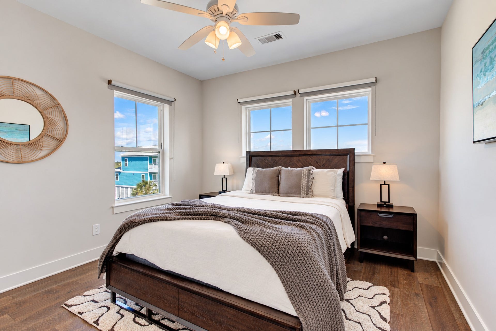3802 Abalone Road, Galveston, TX 77554 The 2nd guest bedroom located on the north east side of the home.