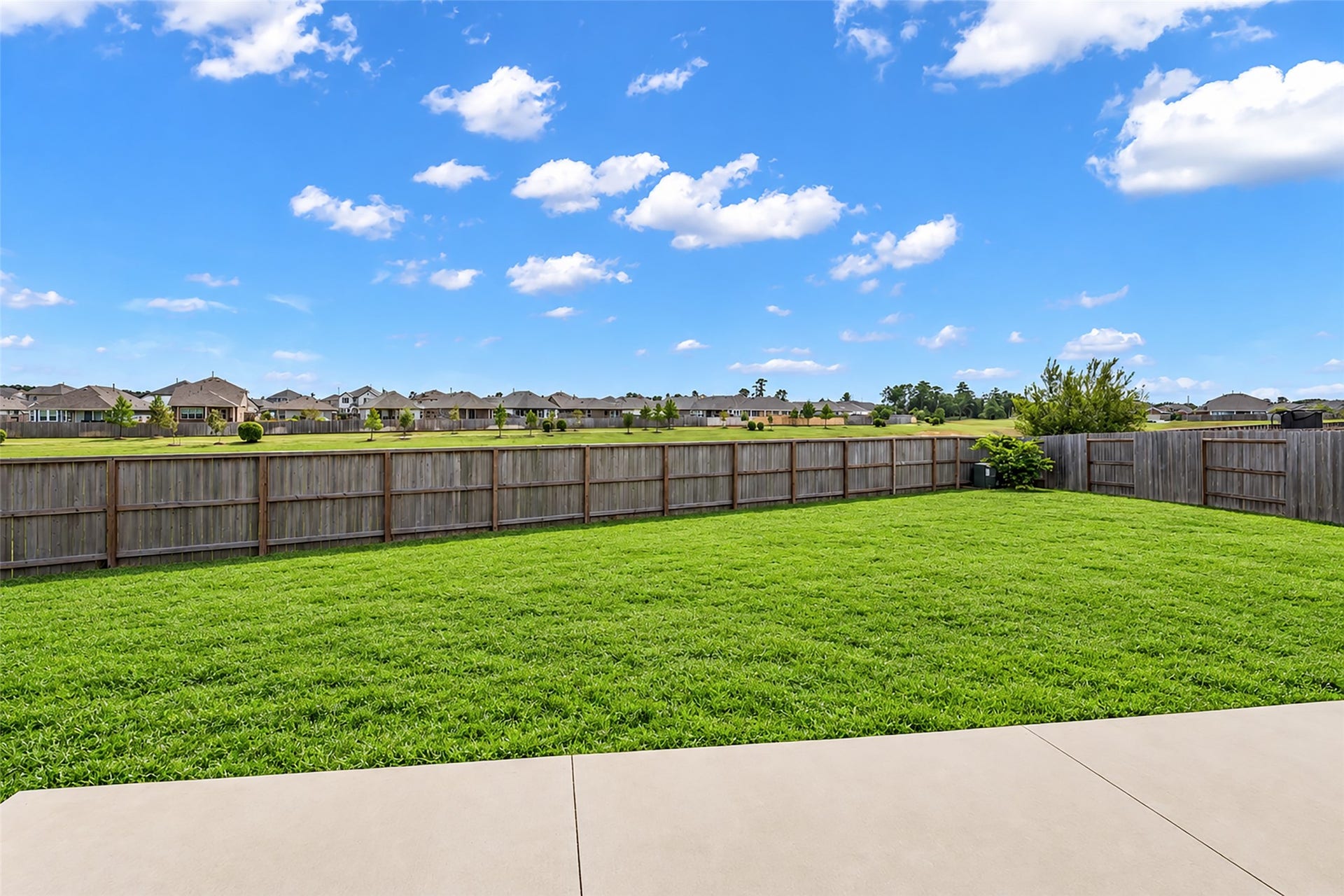 207 Alder Laurels Cove, Magnolia, TX 77354 View from your extended back patio. No rear neighbors!