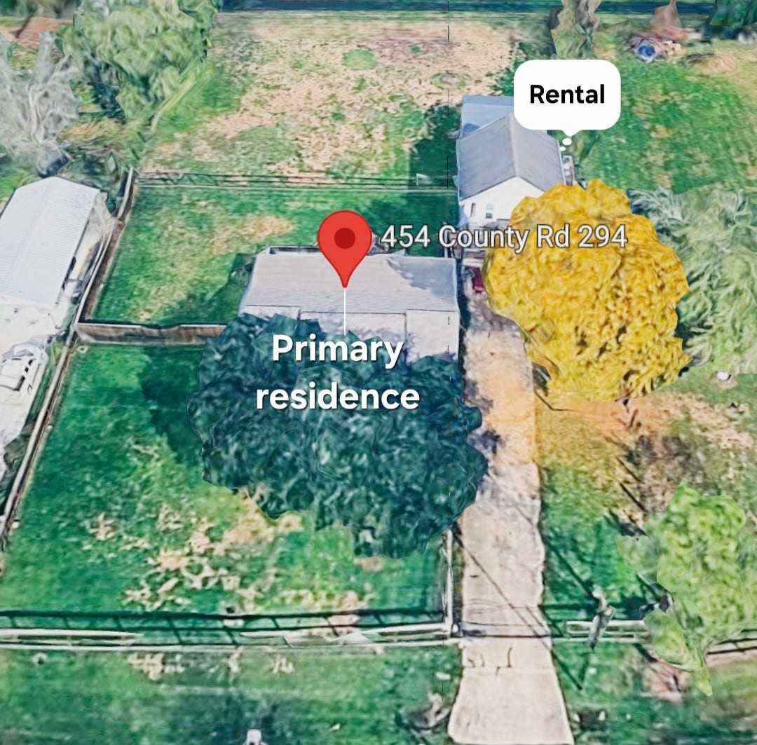 Primary residence and tenant residence