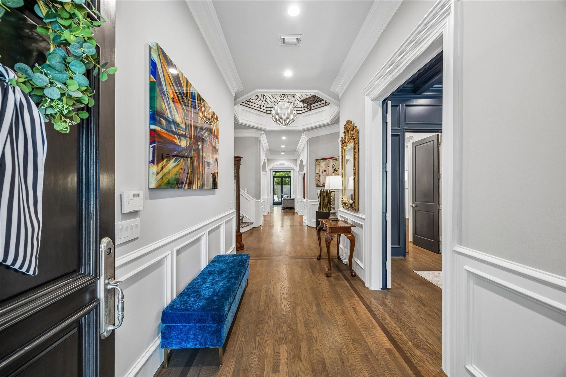 Bright and welcoming entryway.