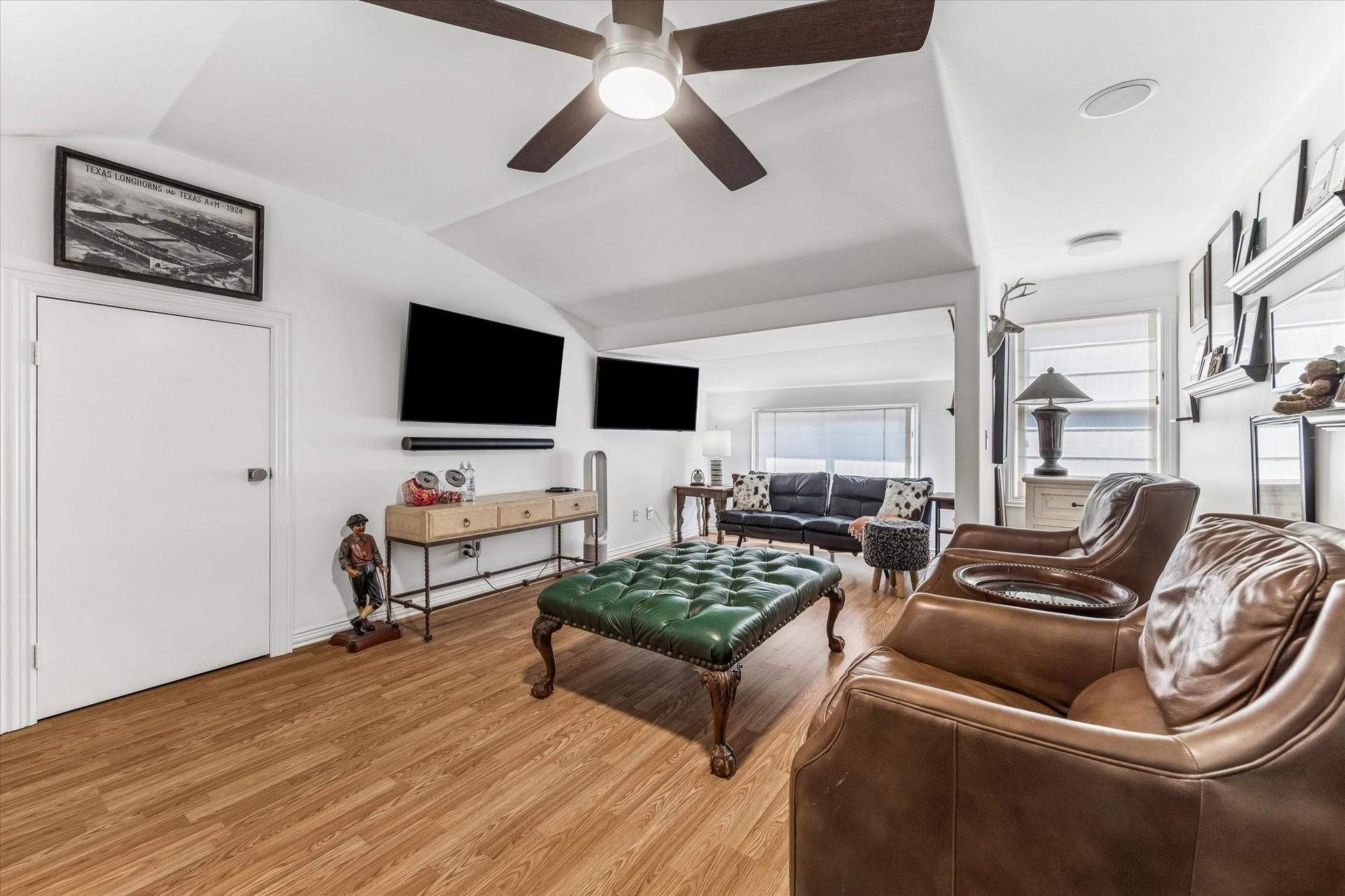 Additional room on the third floor offers the perfect spot to relax and catch the latest game!