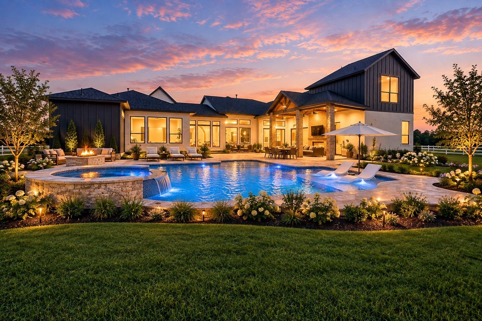 20218 Tealpointe Ridge Lane, Tomball, TX 77377 Virtually Staged for your backyard paradise imagination!