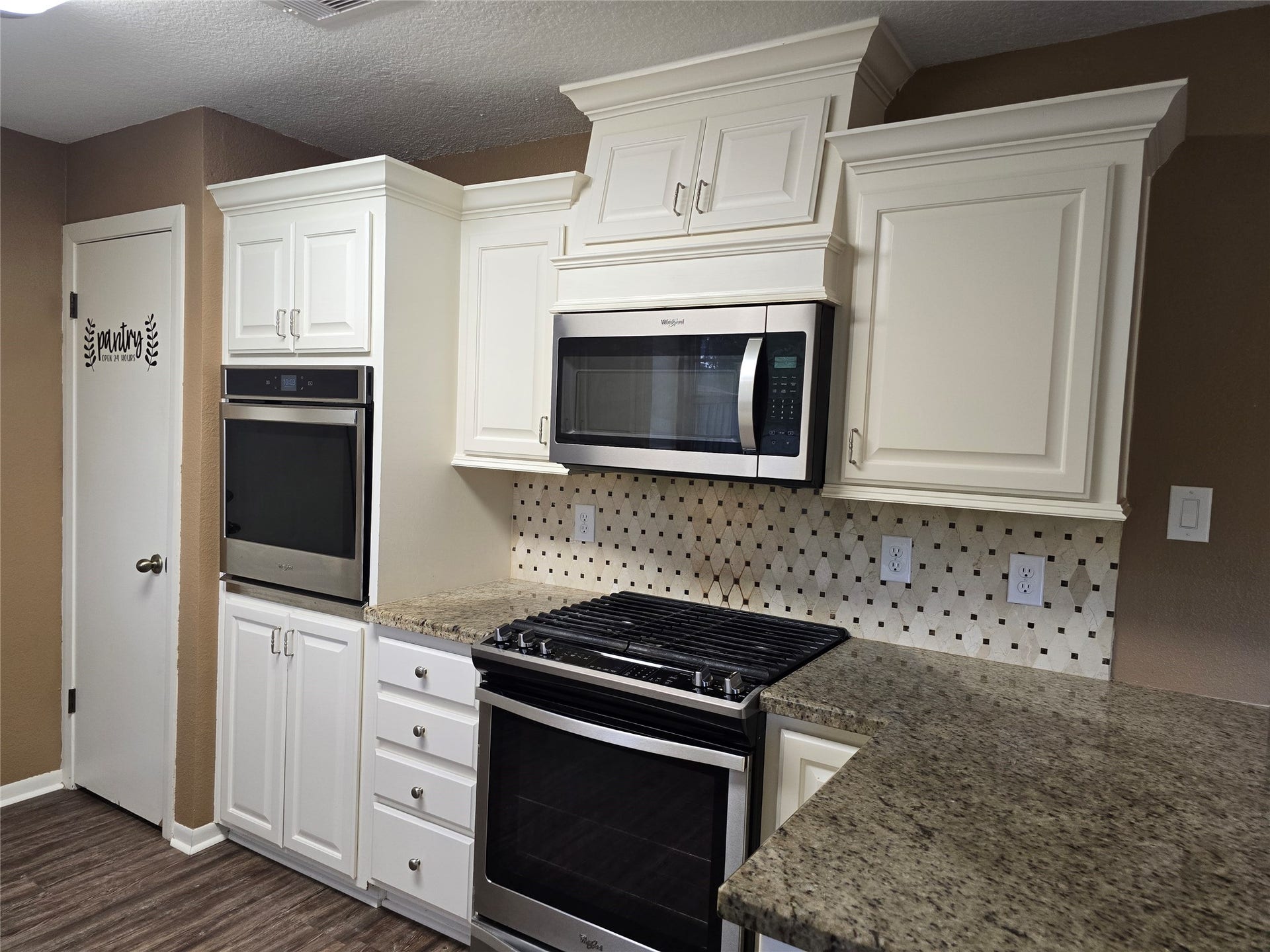 Range and Wall Oven with Microwave