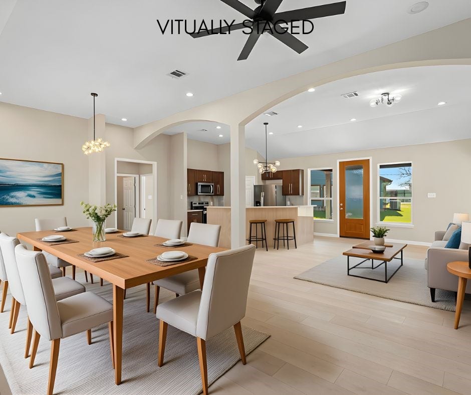 4656 N Teague Street, Rosharon, TX 77583 Virtually staged to highlight how this space can be furnished and enjoyed.