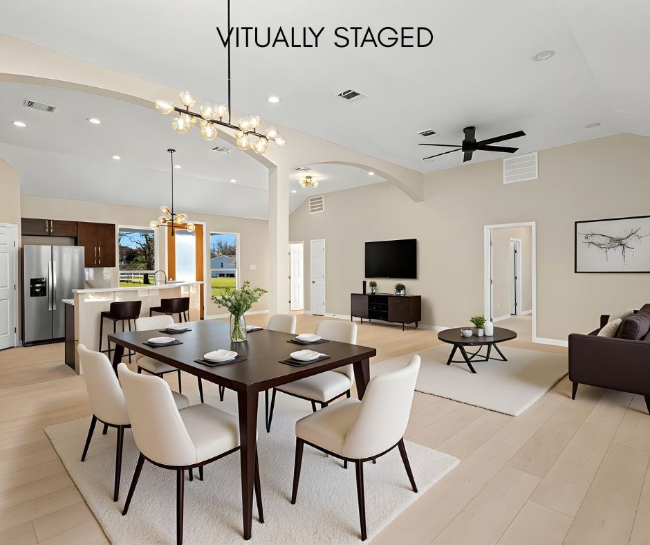 4656 N Teague Street, Rosharon, TX 77583 Virtually staged to highlight how this space can be furnished and enjoyed.