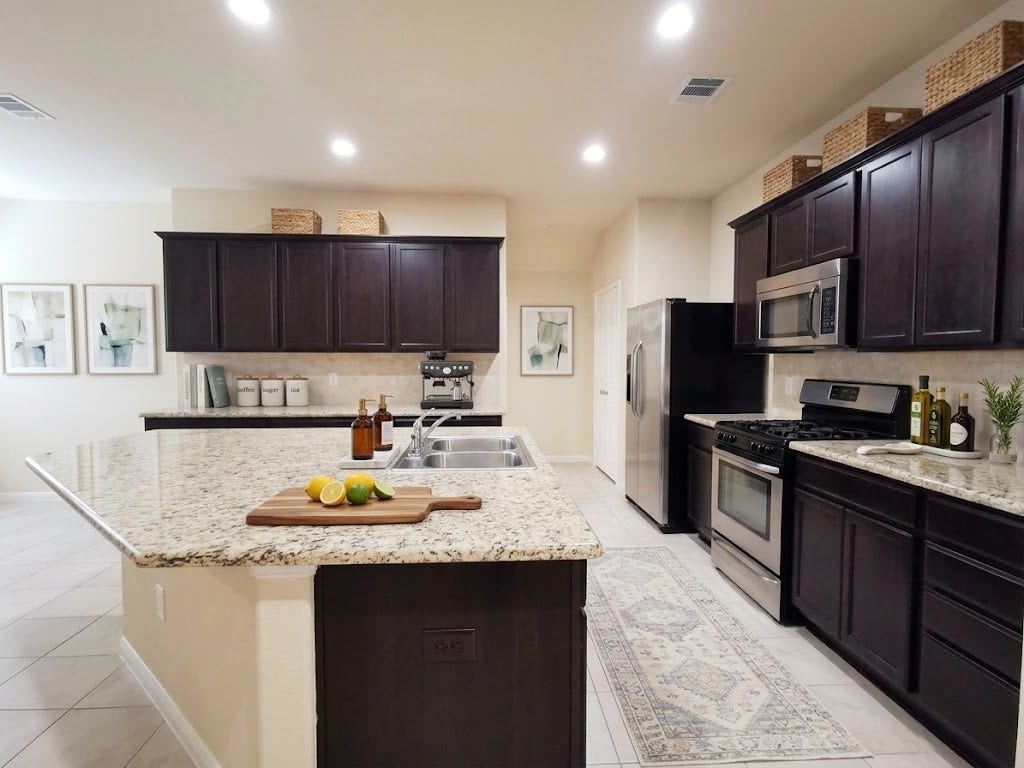 29202 Vernon Forest Court, Katy, TX 77494 digital staged kitchen