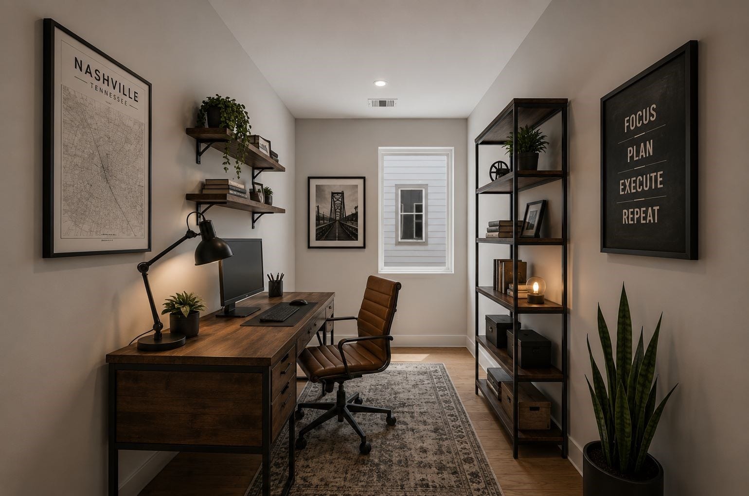 1424 W 23rd Street, #B, Houston, TX 77008 Virtually staged office/flex area