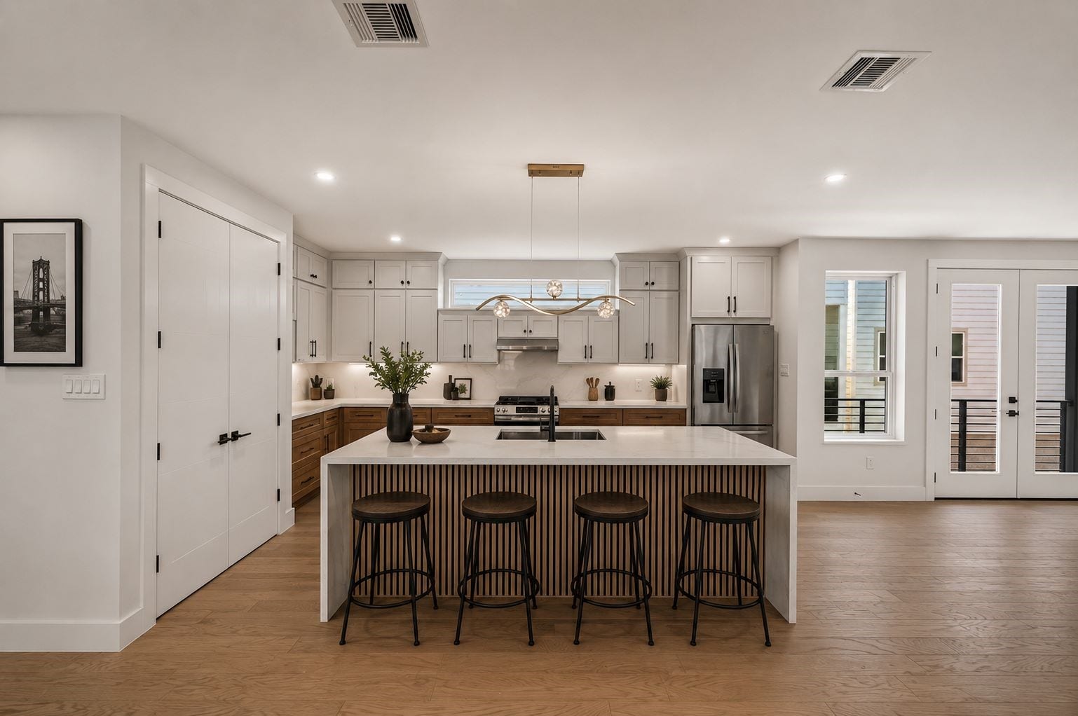 1424 W 23rd Street, #B, Houston, TX 77008 virtually staged kitchen area