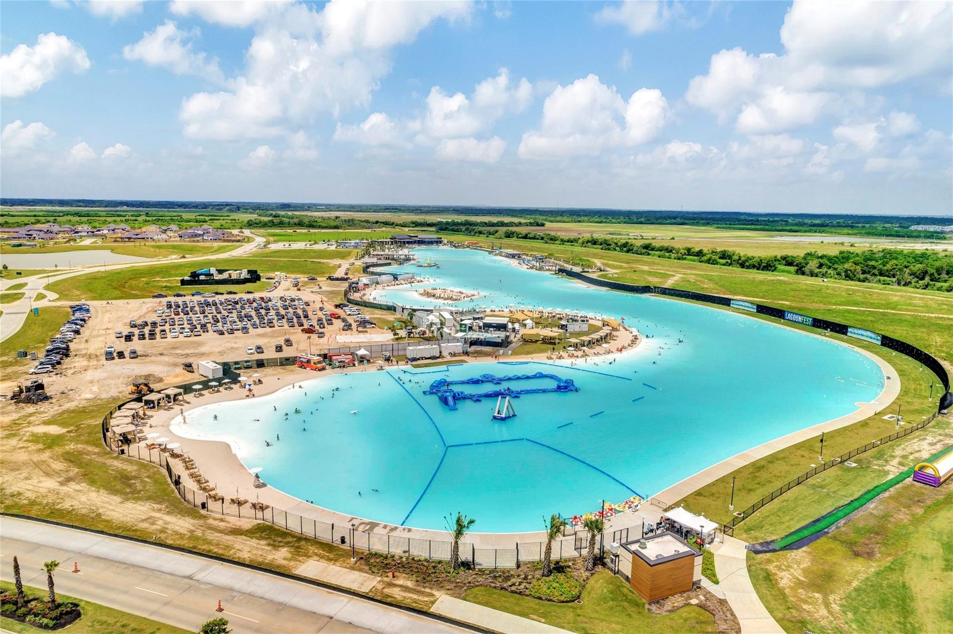 3205 Foresail Lane, Santa Fe, TX 77510 The highlight of Lago Mar is the stunning 12-acre Crystal Lagoon, offering opportunities for swimming, kayaking, paddleboarding, and relaxing by the water.