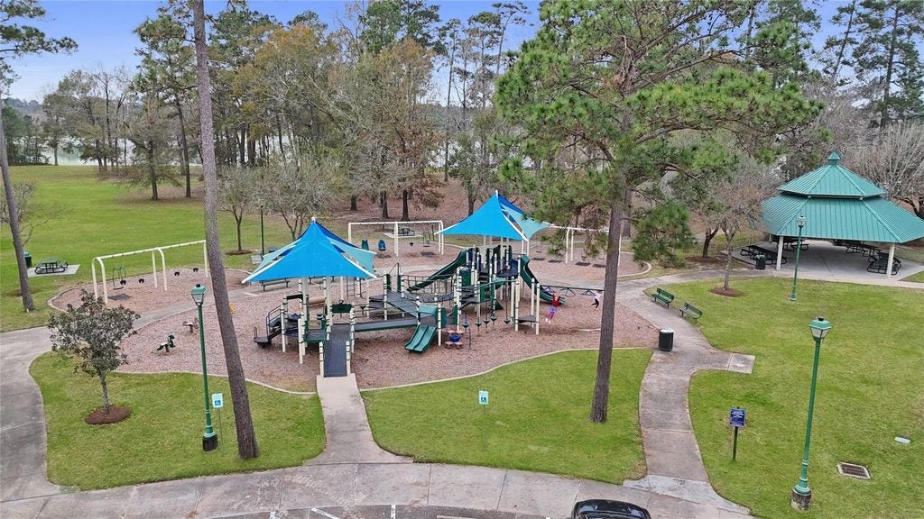 Community playground and park area.