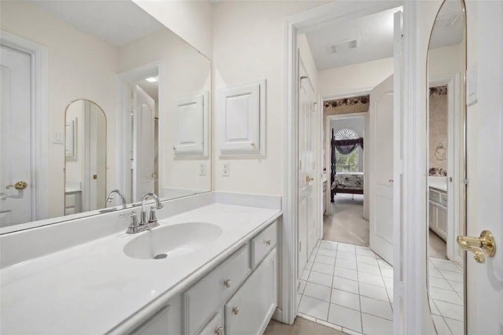 Second vanity in the Hollywood bathroom upstairs.
