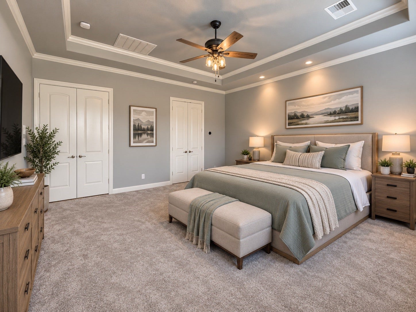 7 Compton Manor Drive, Spring, TX 77379 Primary Bedroom 1 virtually staged