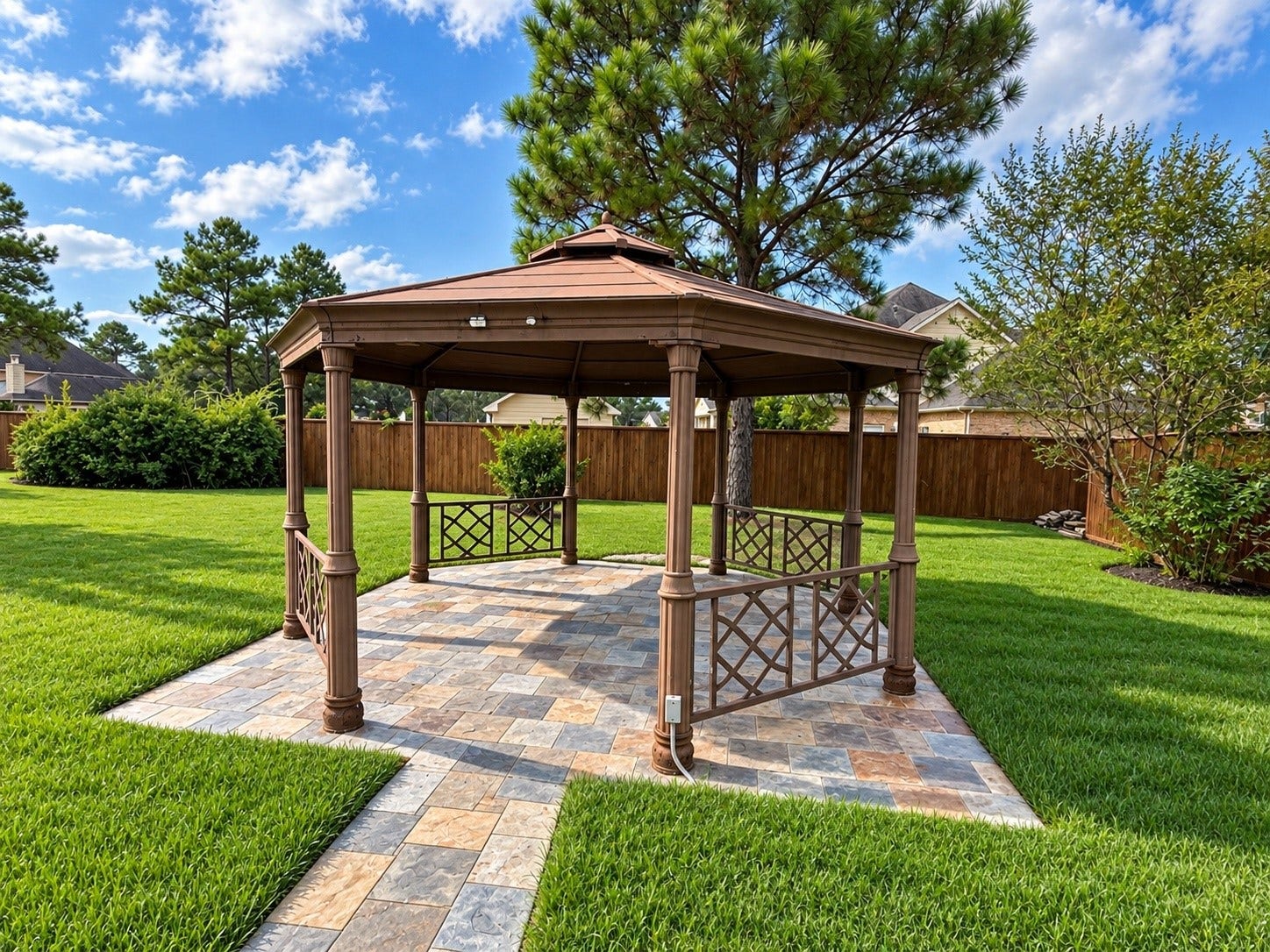 7 Compton Manor Drive, Spring, TX 77379 Gazebo Virtually enhanced