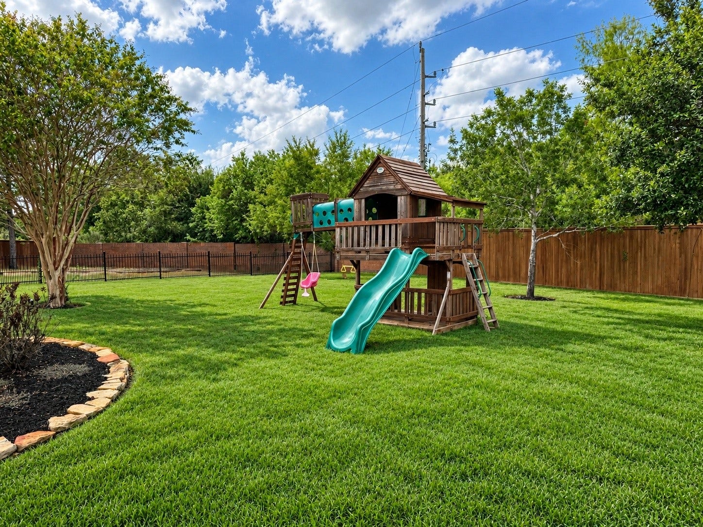 7 Compton Manor Drive, Spring, TX 77379 Playground virtually enhanced