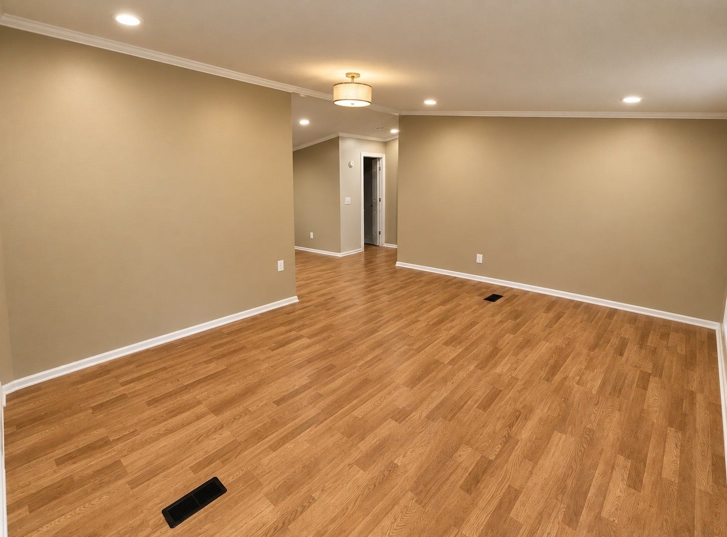 20319 Mountaindale Drive, Cypress, TX 77433 As you enter, living room has cathedral ceilings and wood flooring.
