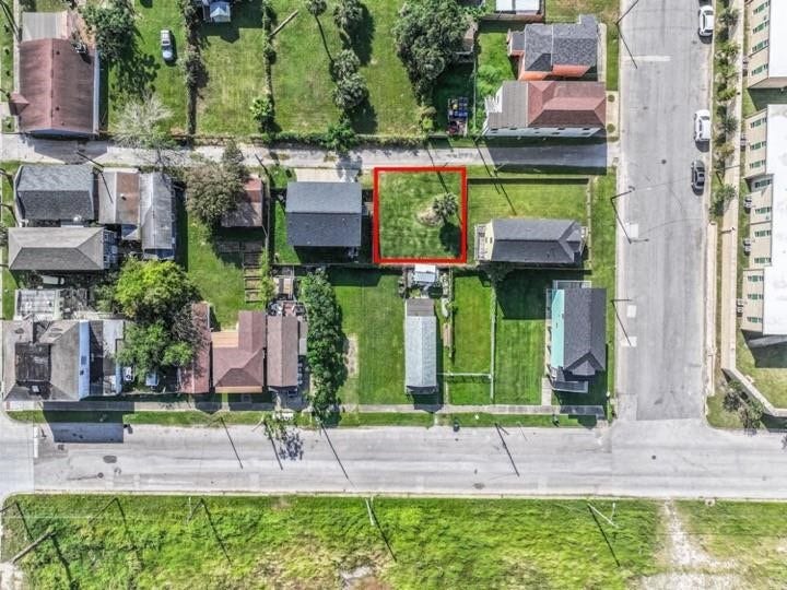 3721 Church Street, Galveston, TX 77550 Redline property outline.