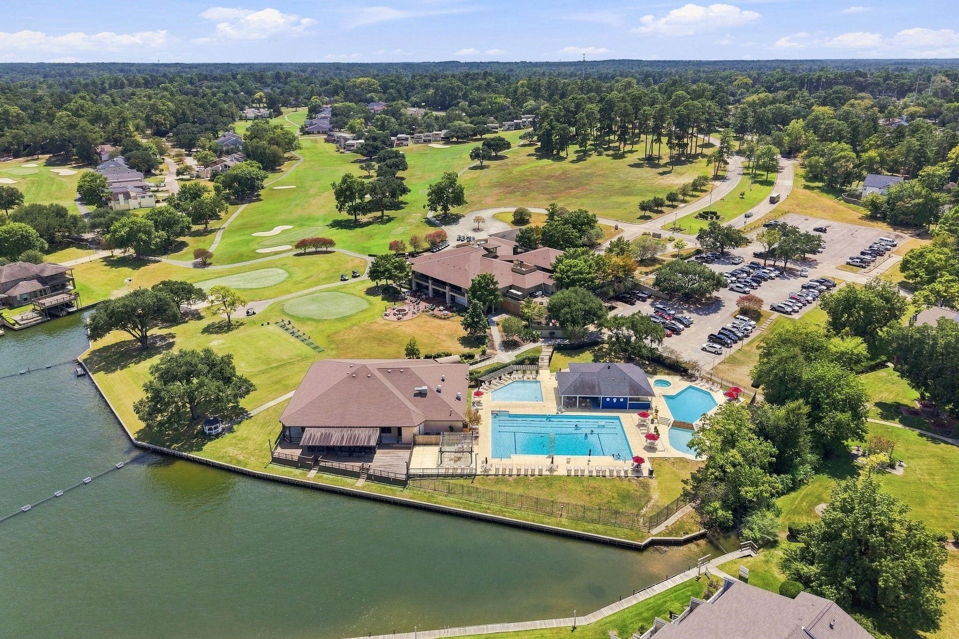 156 April Waters Drive W, Conroe, TX 77356 Community pool, social club, a great place to live!
