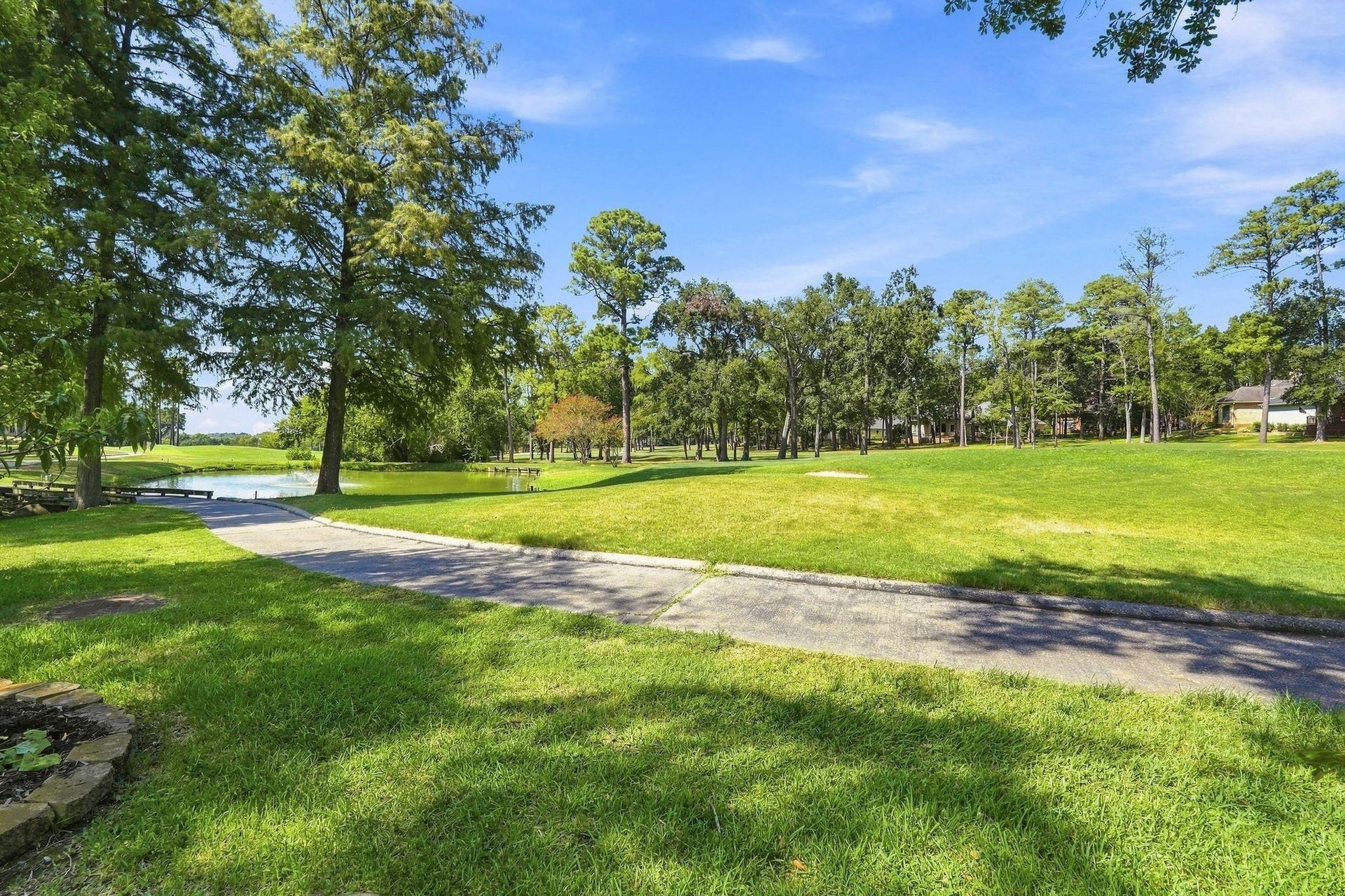156 April Waters Drive W, Conroe, TX 77356 View of the 16th Fairway and water. So relaxing!