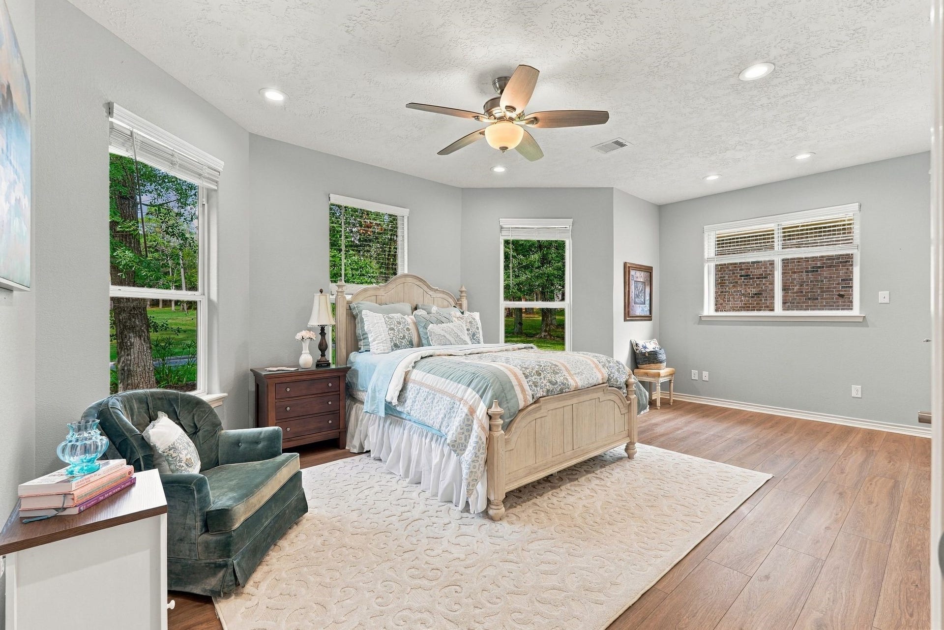 156 April Waters Drive W, Conroe, TX 77356 Second bedroom can act like an additional primary suite.