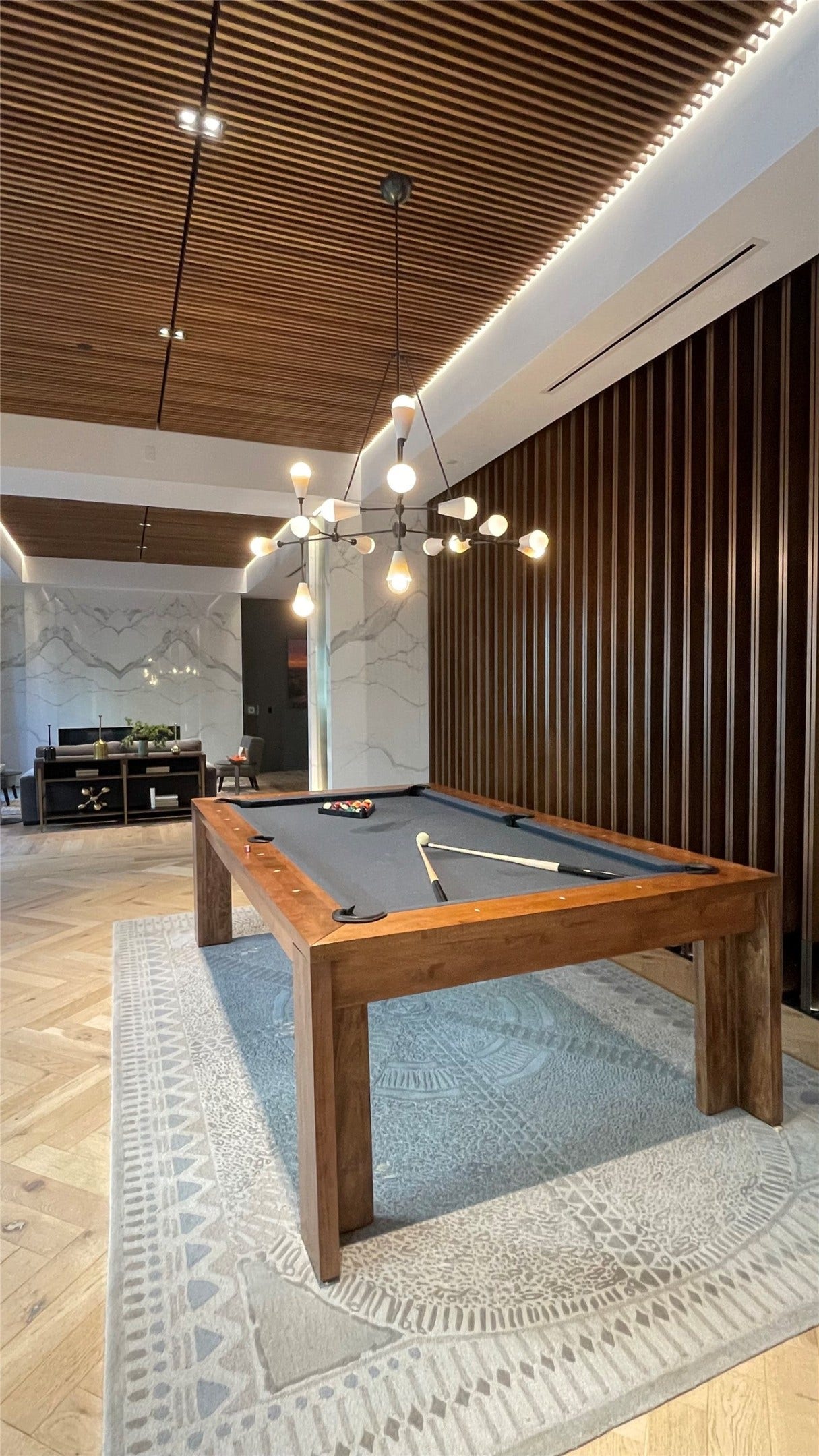 170 Malone Street, #3402, Houston, TX 77007 Pool table next to the Media Room