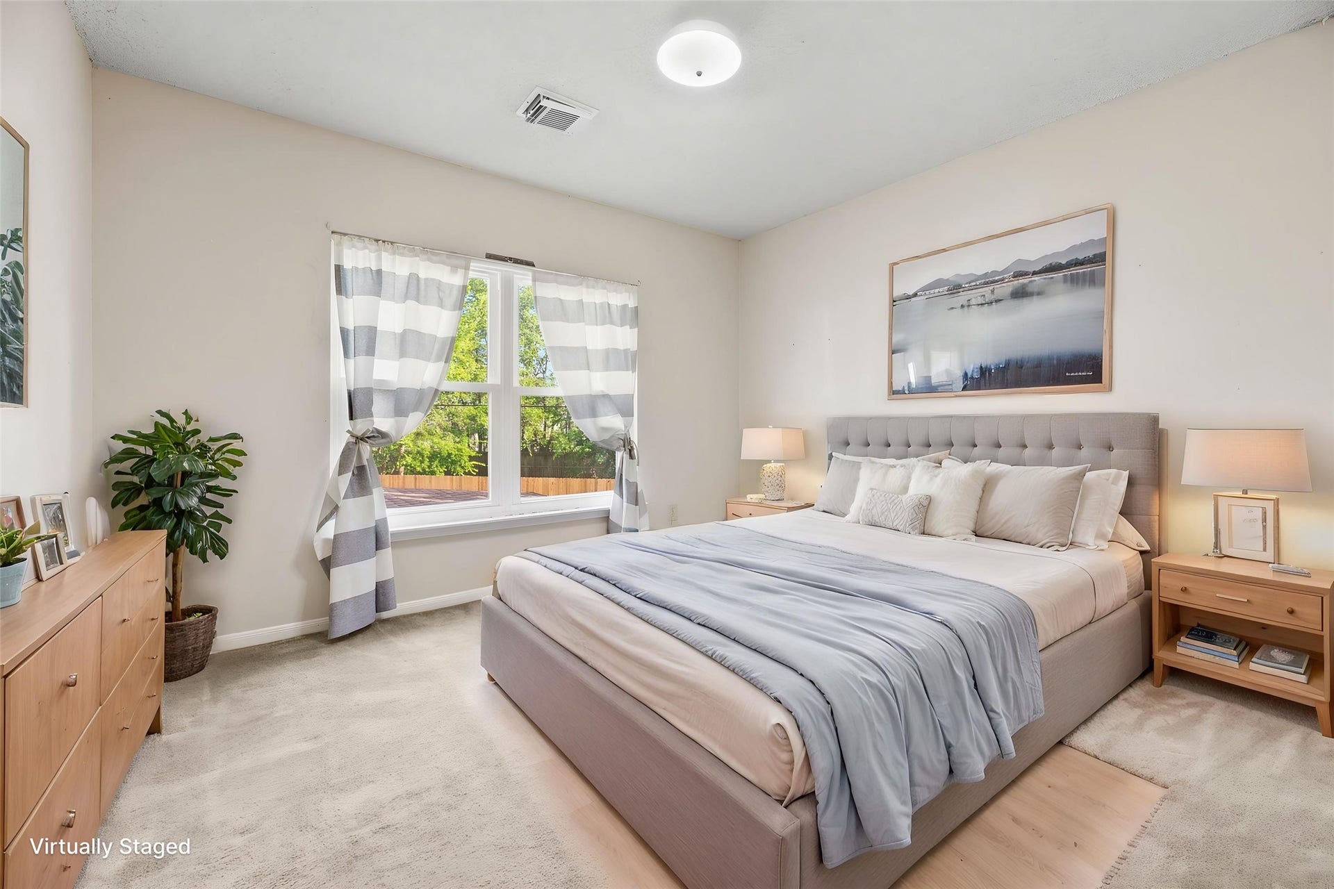 9922 W Cedaredge Drive, Houston, TX 77064 Virtually Staged -- 4th secondary bedroom again boasts large window overlooking the backyard creating a peaceful retreat.