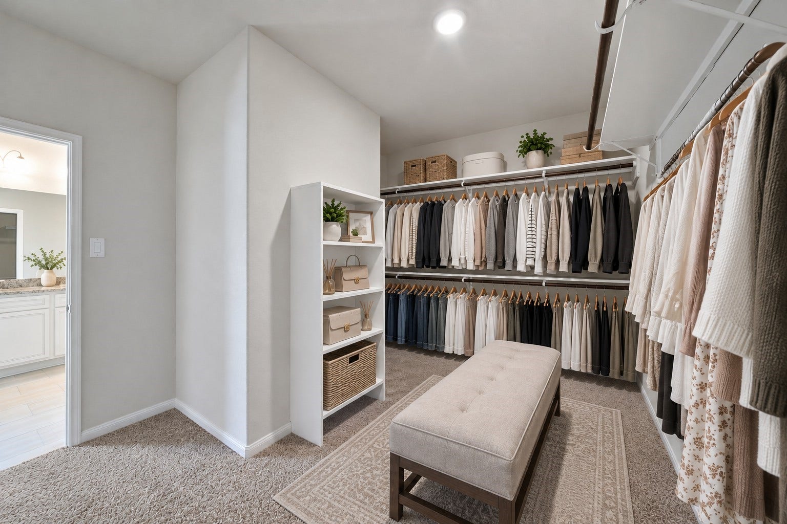 15423 Hopkins Cedar Drive, Humble, TX 77346 Dreamy master closet (virtually staged)