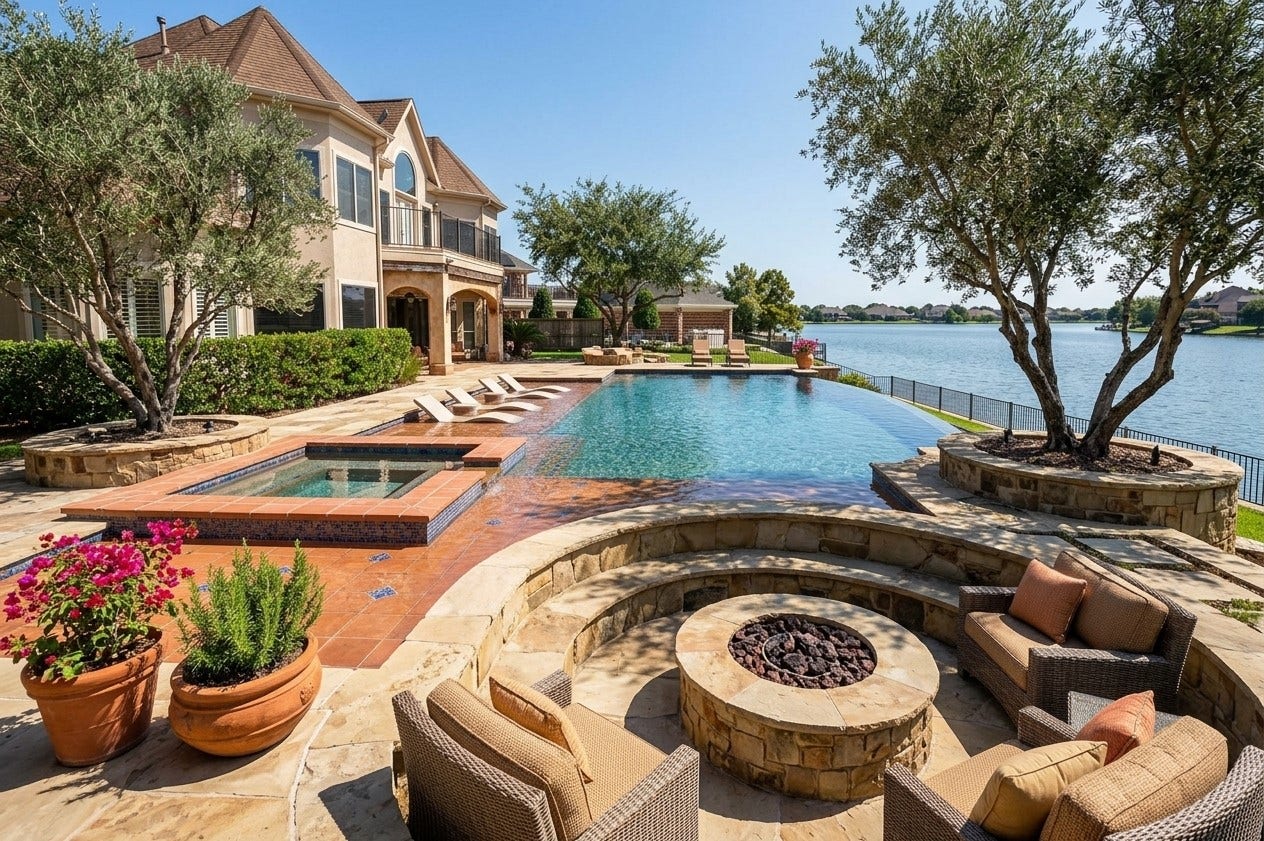 3707 Abbeywood Drive, Pearland, TX 77584 AI generated pool