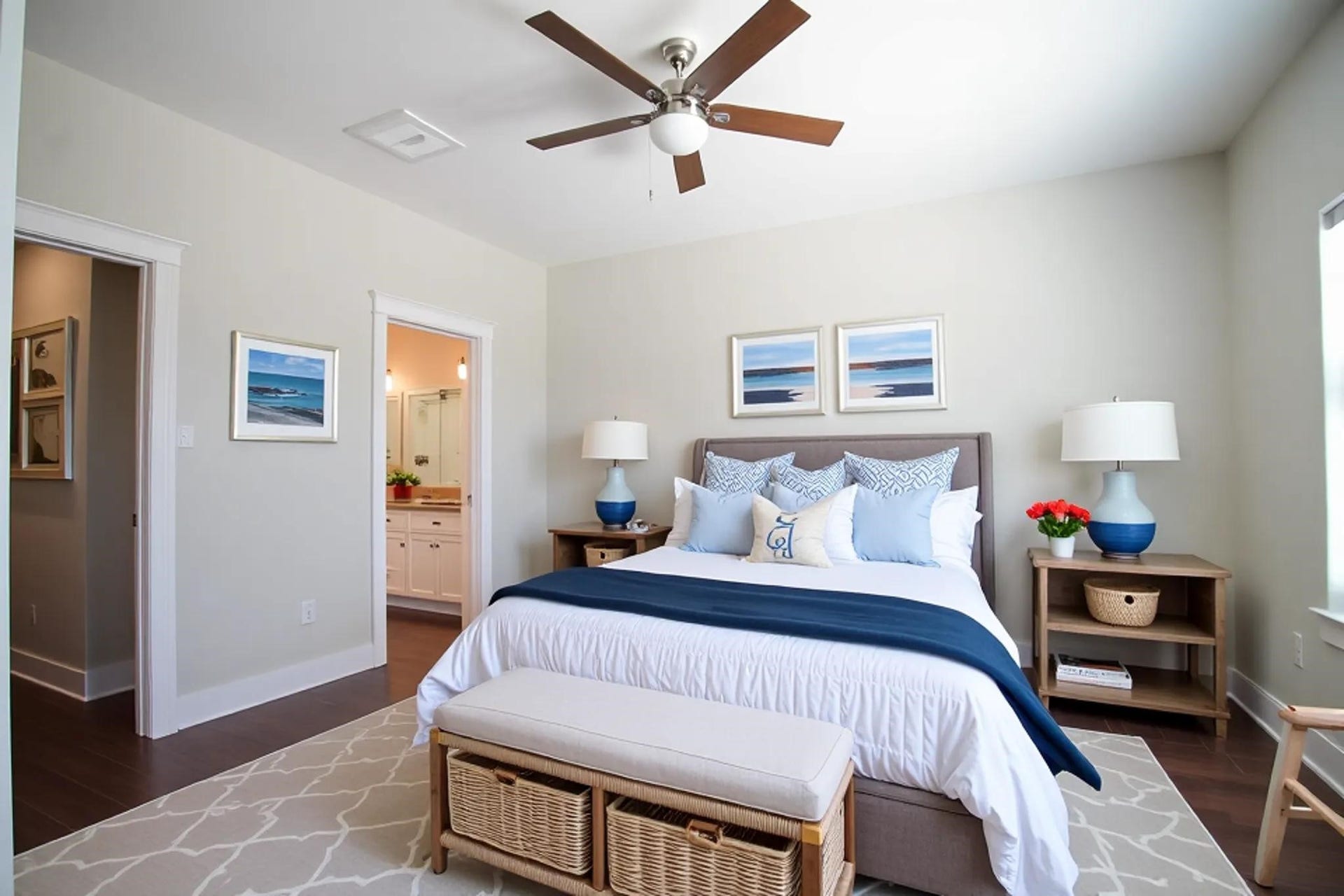 21325 Gulf Drive, Galveston, TX 77554 This Expansive Primary Bedroom retreat features generous wall space for multiple furniture configurations and abundant light.