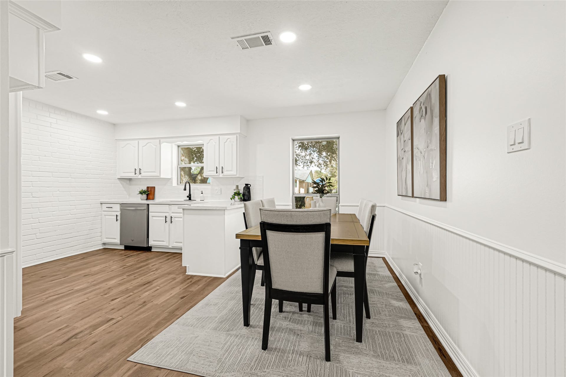 Kitchen space, open to living room