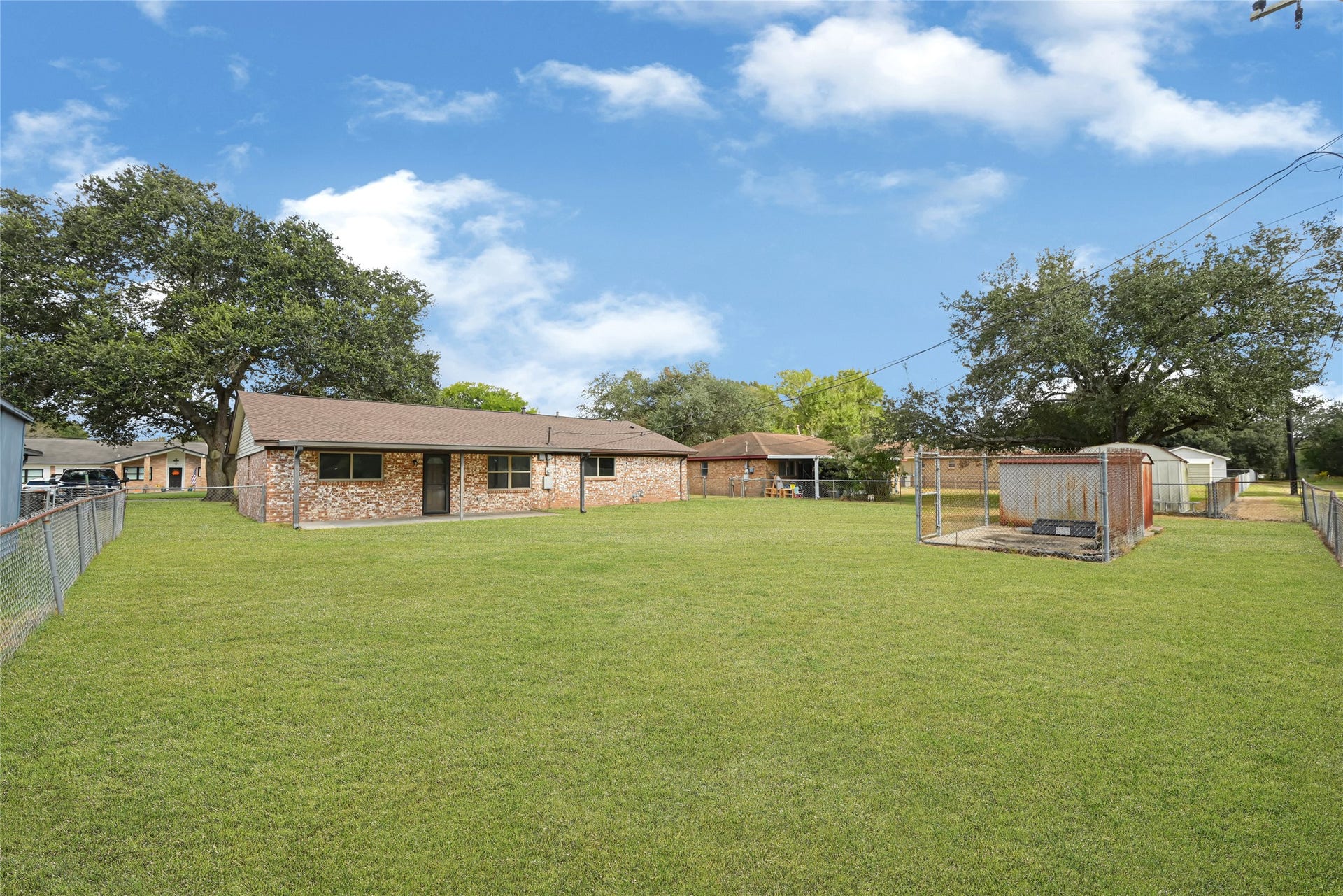 Perfect space to build a pool or add more in the back