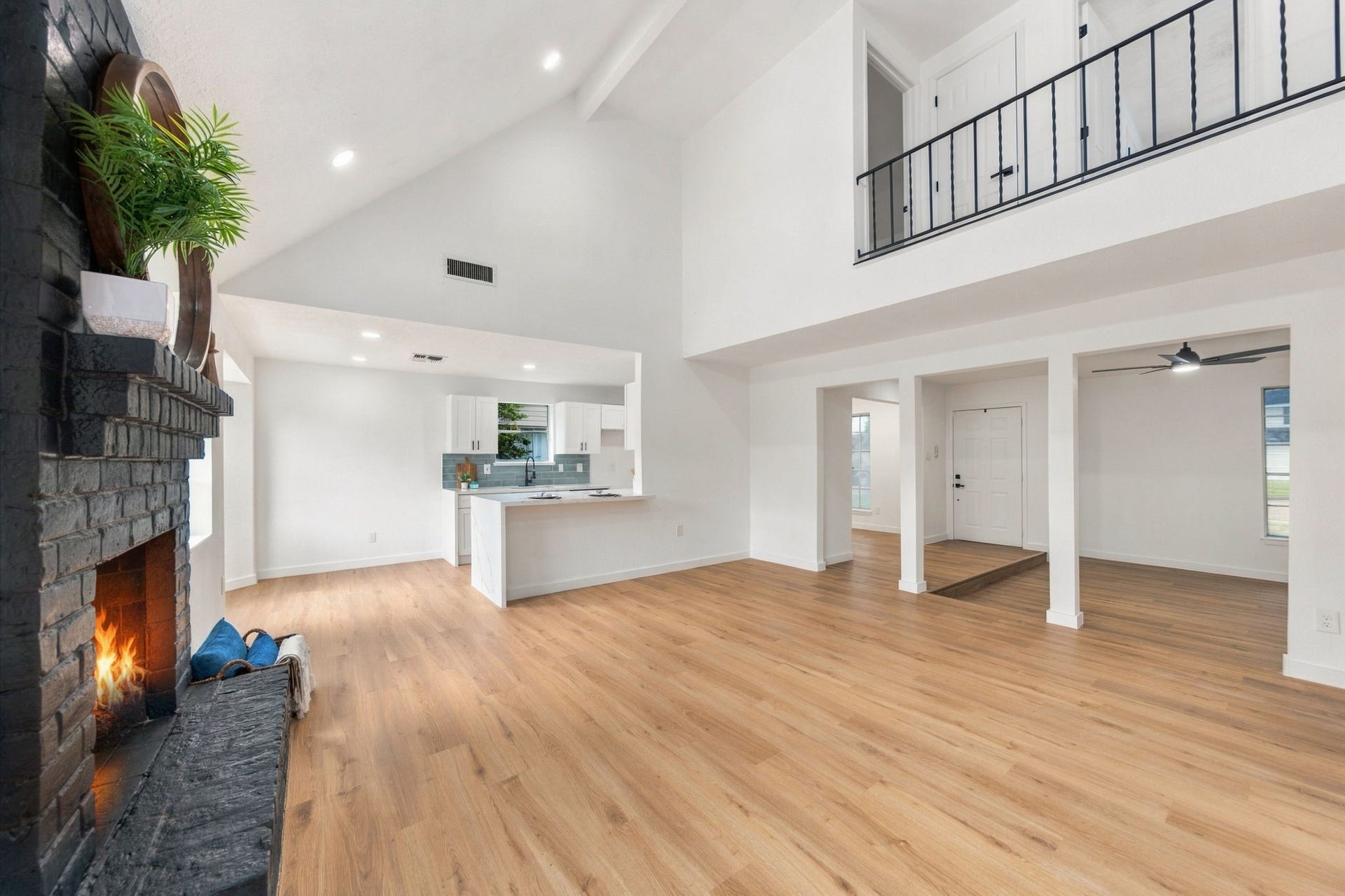 Open, airy living spaces with recessed lighting and modern finishes throughout.