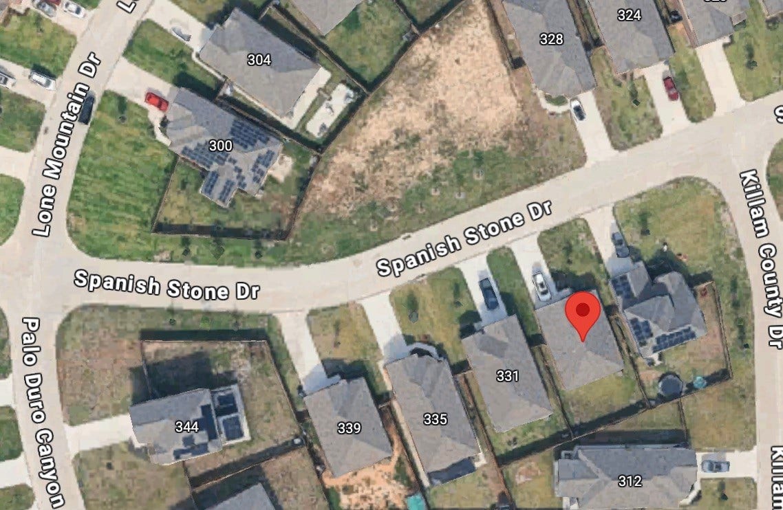 327 Spanish Stone Drive, Katy, TX 77493 No need to fight with a neighbors driveway across the street. No neighbors in front of you!