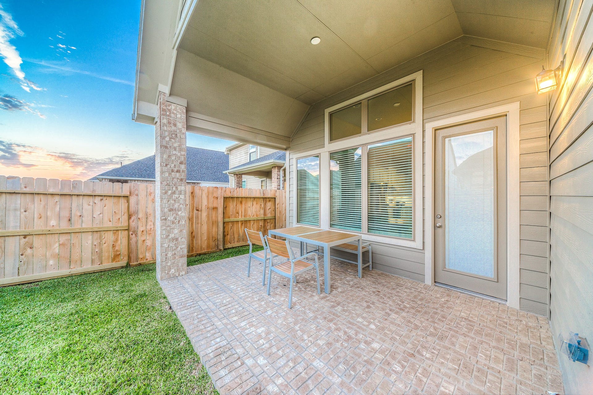 8718 Myrtle Bend Drive, Missouri City, TX 77459 Backyard With Covered Patio