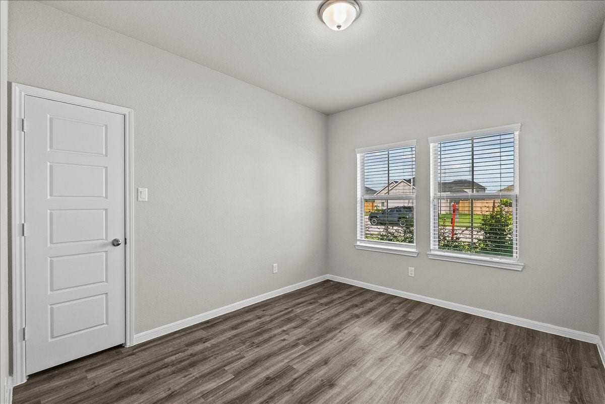 front 3rd bedroom, each closet is generously sized