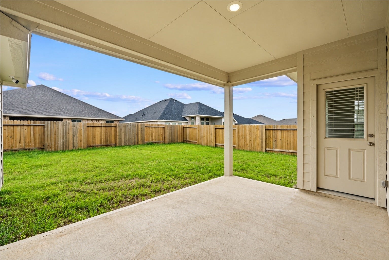 Enjoy a covered patio!