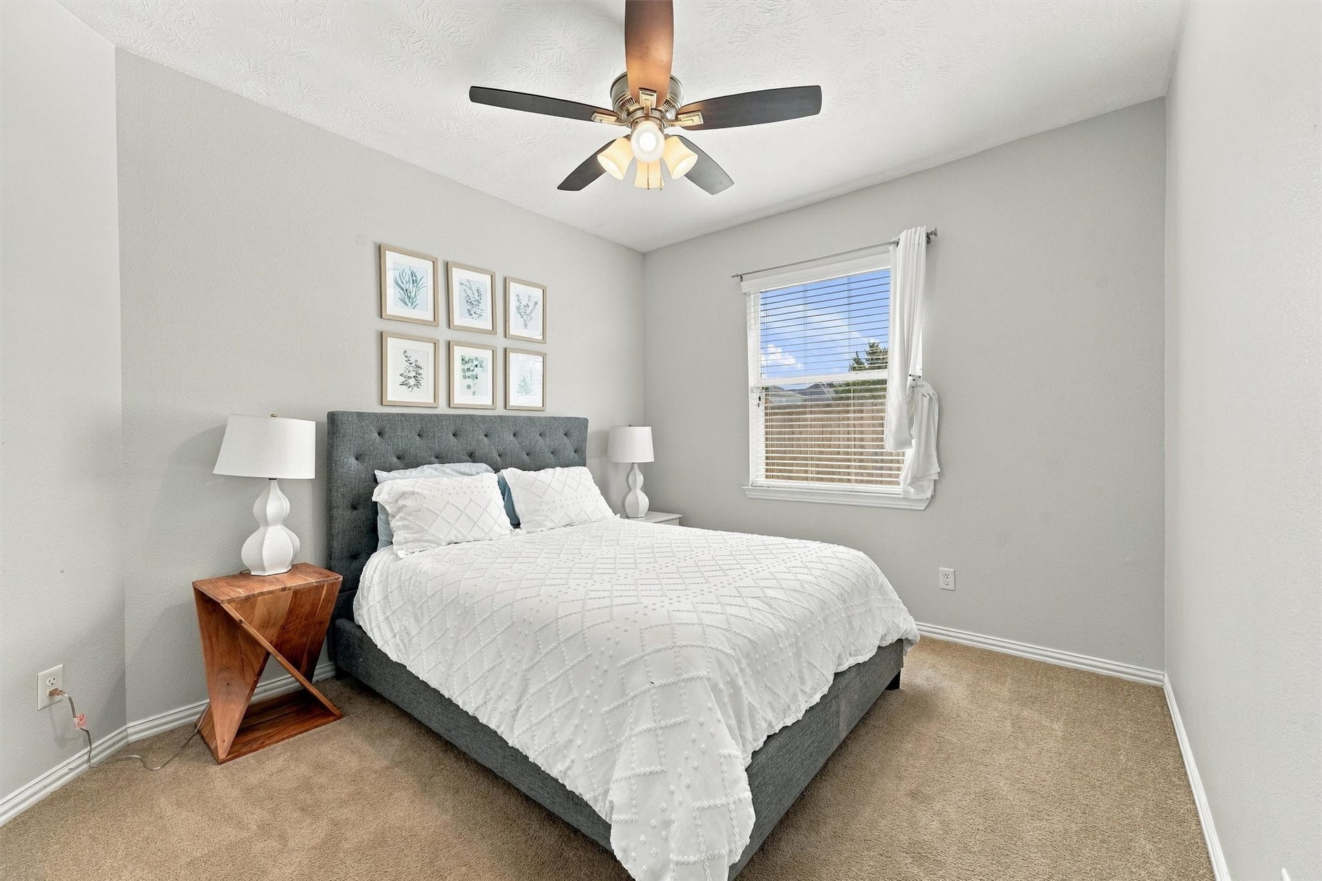 Spacious secondary bedroom.