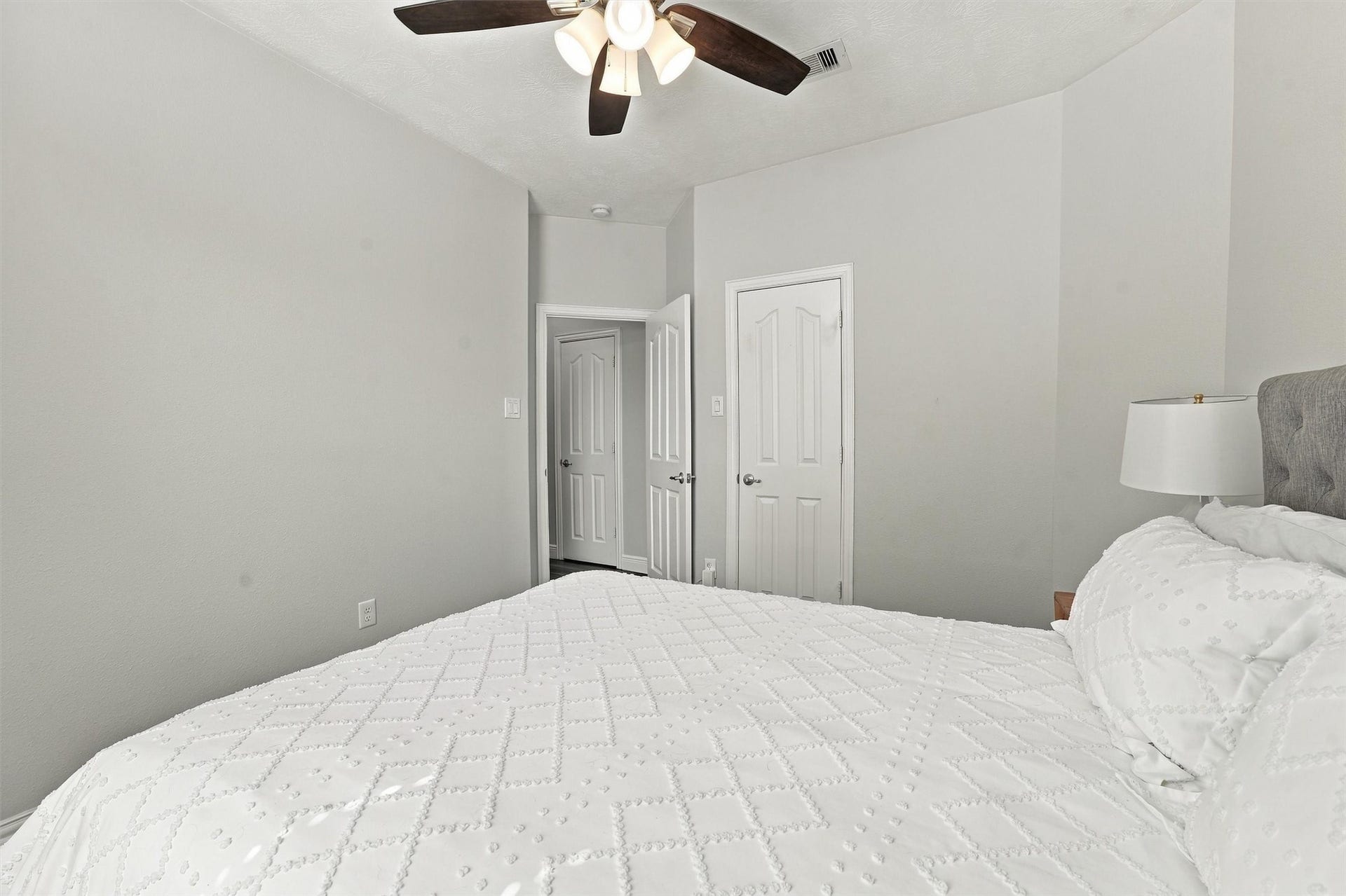 Spacious secondary bedroom.