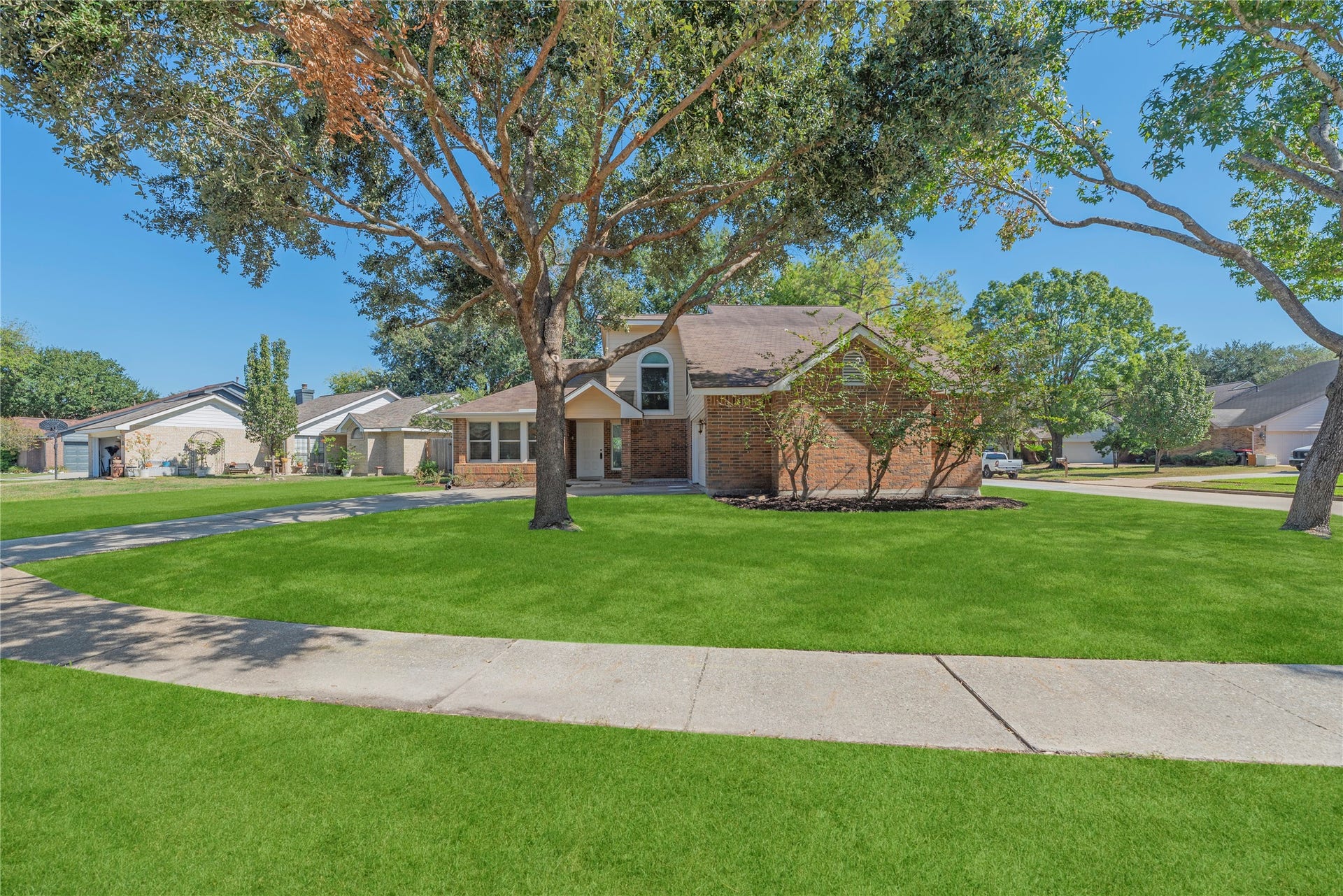Lovely 2-story home on a large corner lot.