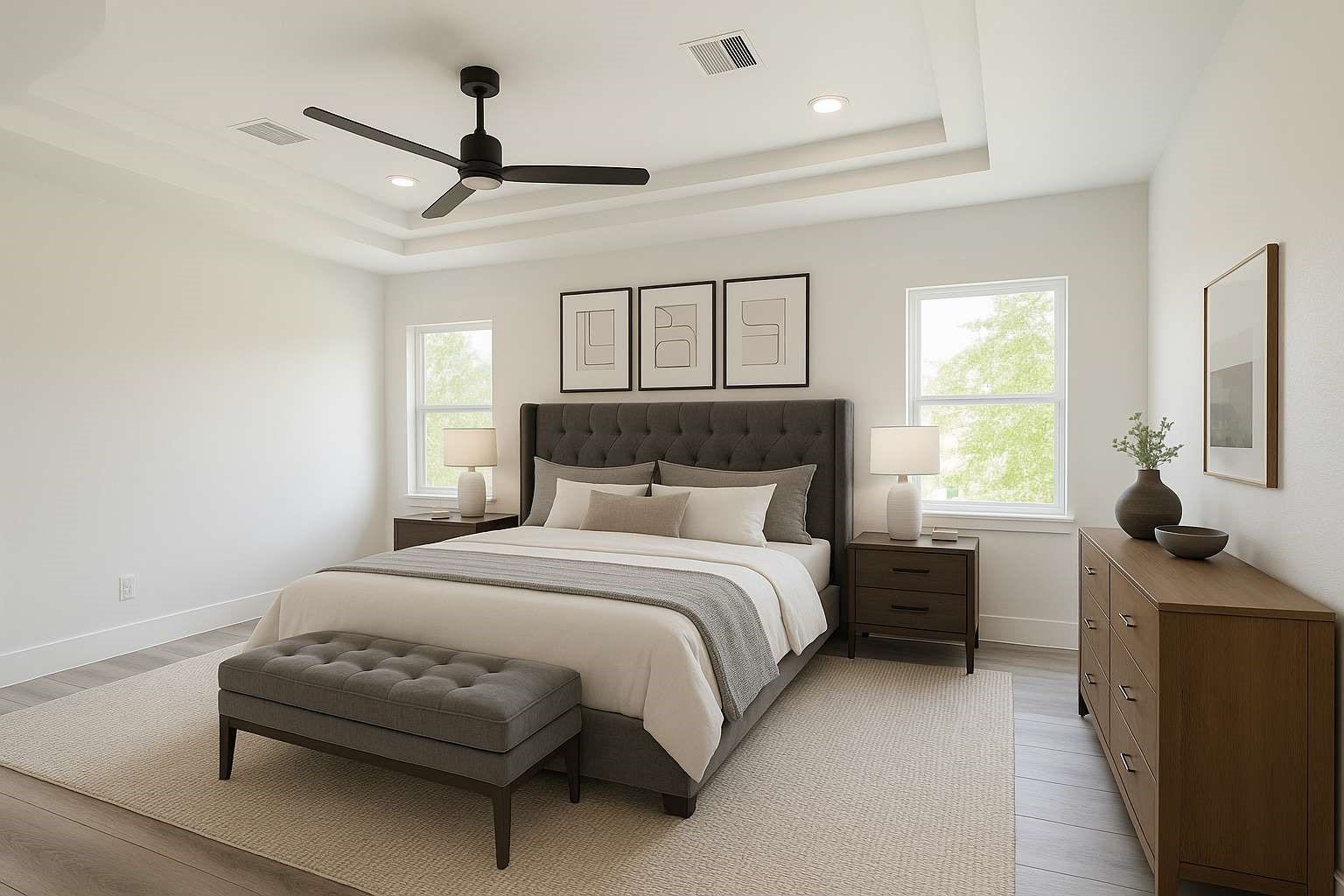 7107 Foster Street, #B, Houston, TX 77021 Virtually Staged-Primary bedroom