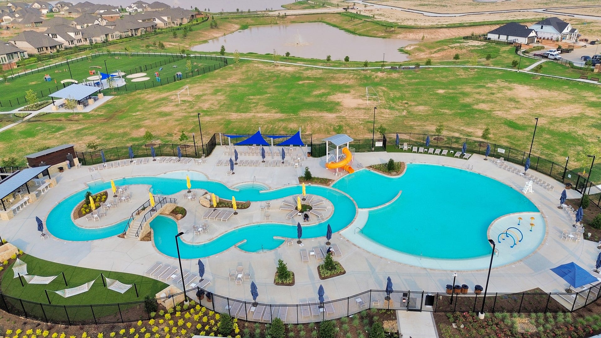 1055 Greenshank Drive, Katy, TX 77493 Lazy river and pools