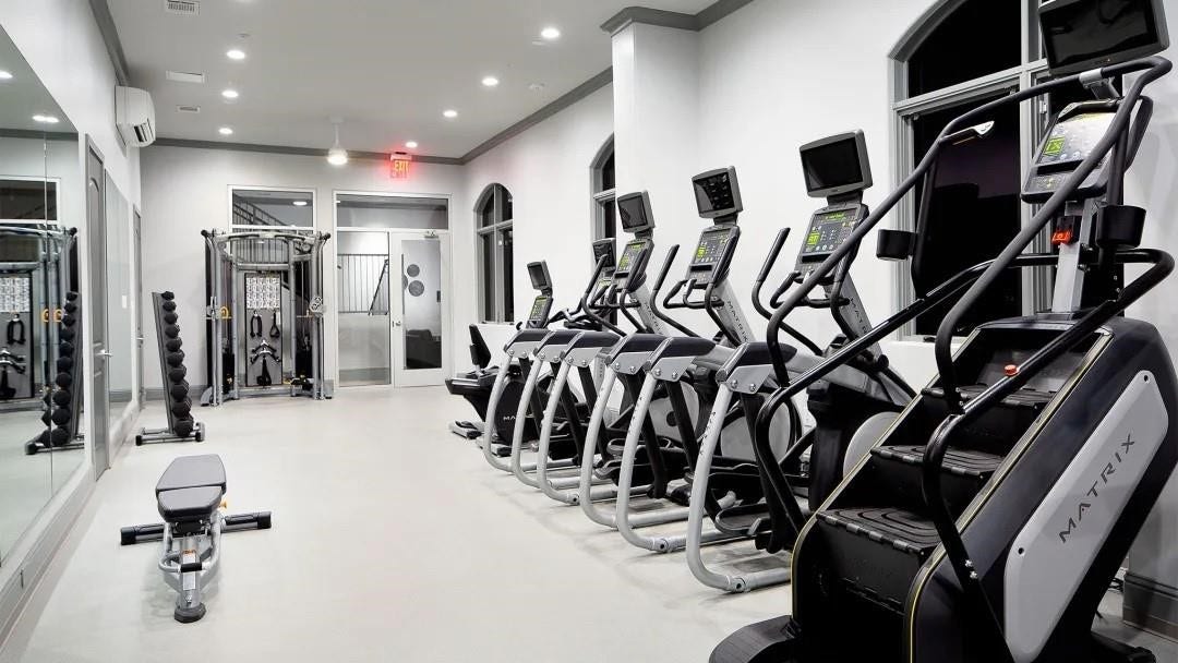 The gym is also part of the Neighborhood.
