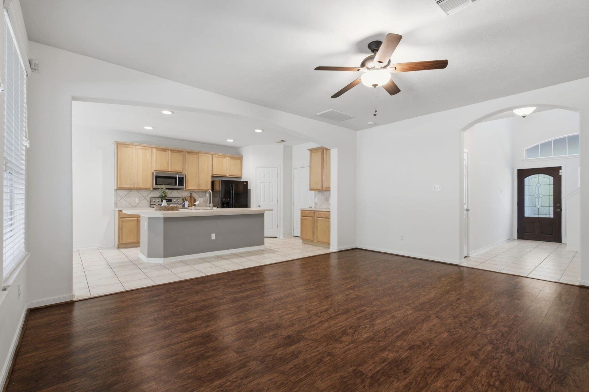 Open floor plan with lots of light throughout!