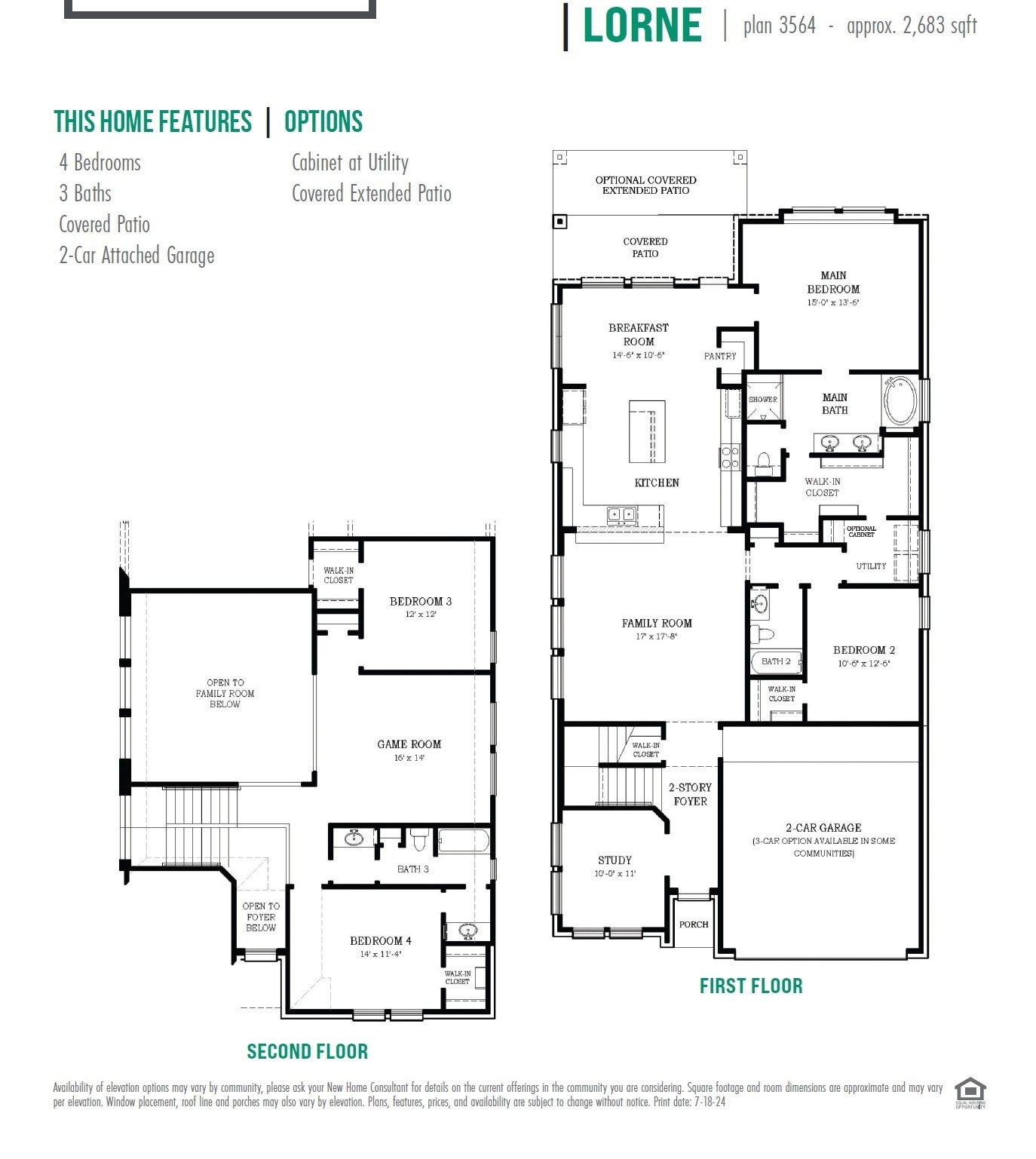 12126 Barkley Cove, Texas City, TX 77591 Lorne Floorplan