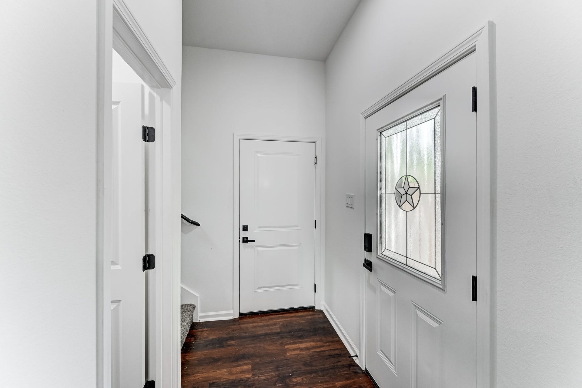 Inviting entrance with natural light