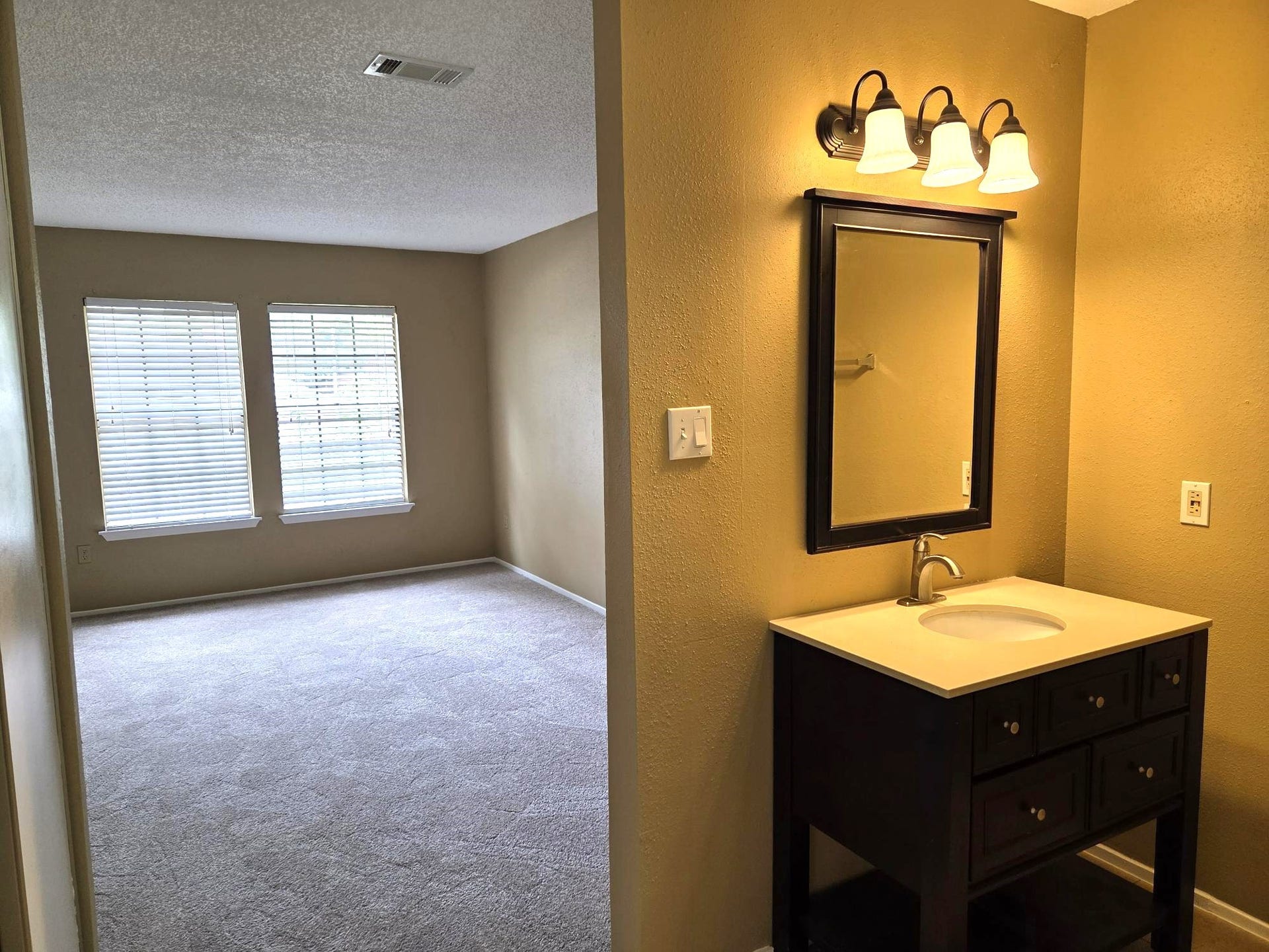 View of 2nd bedroom and Vanity.