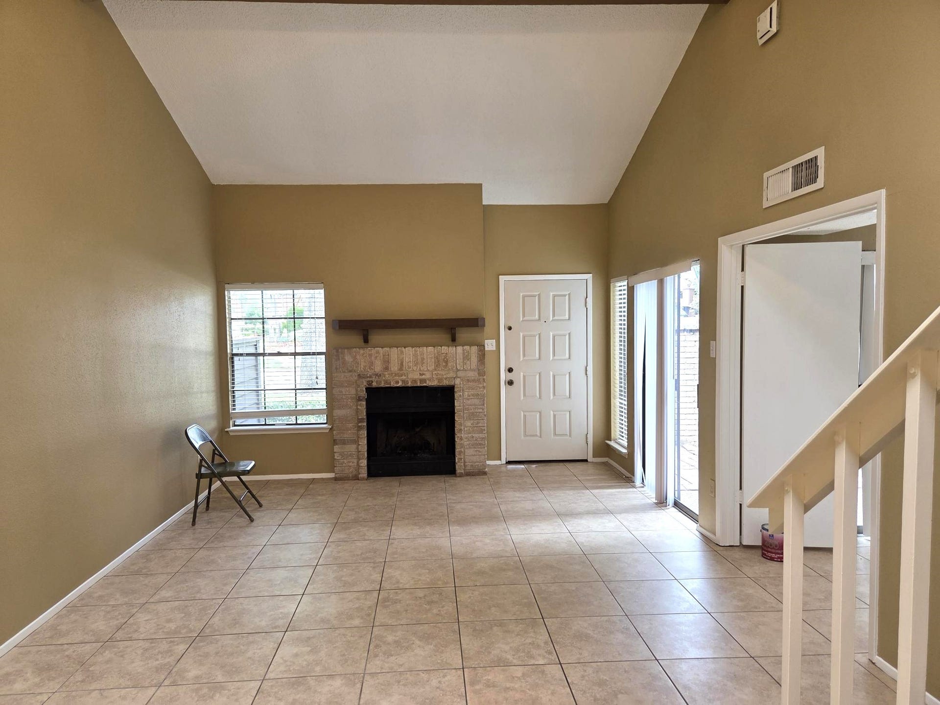 Spacious Living room and dining area.
