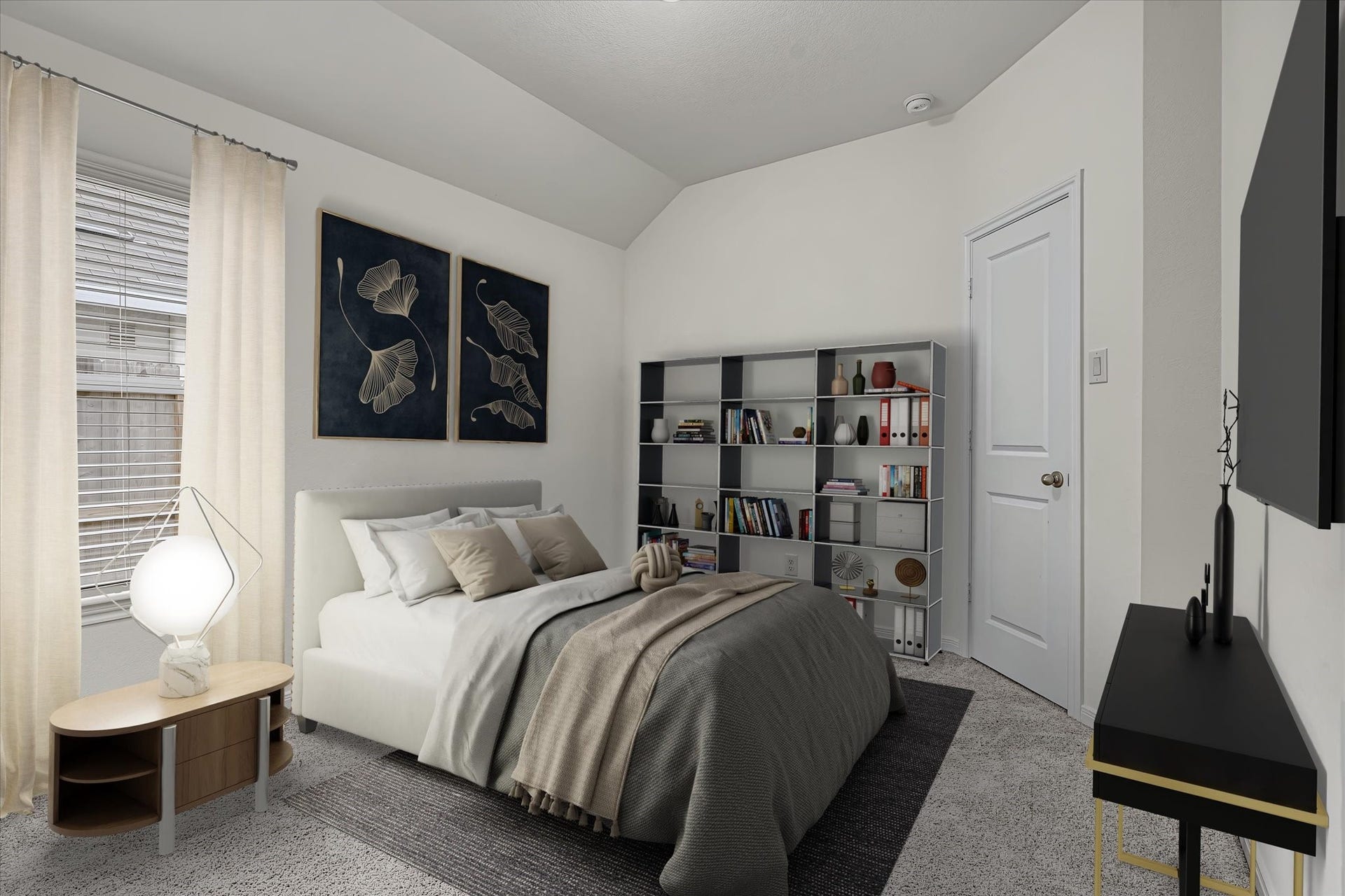 9607 Bright Song Lane, Houston, TX 77078 Digitally Enhance Image of the 3rd bedroom.