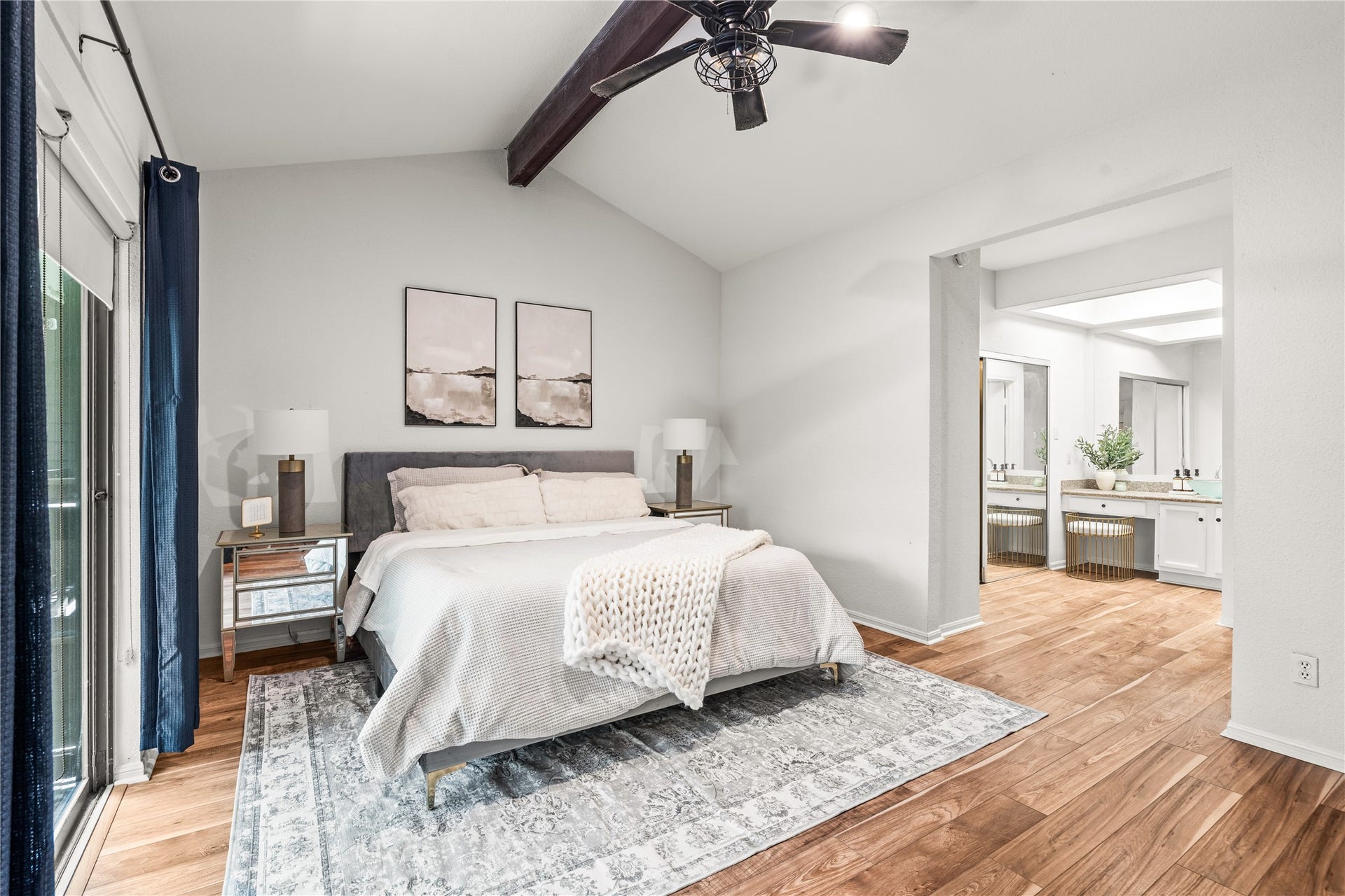 11711 Memorial Drive, #593, Houston, TX 77024 Designed to feel spacious rather than confined, the primary suite offers generous room for full-sized furniture and a comfortable retreat at the end of the day.