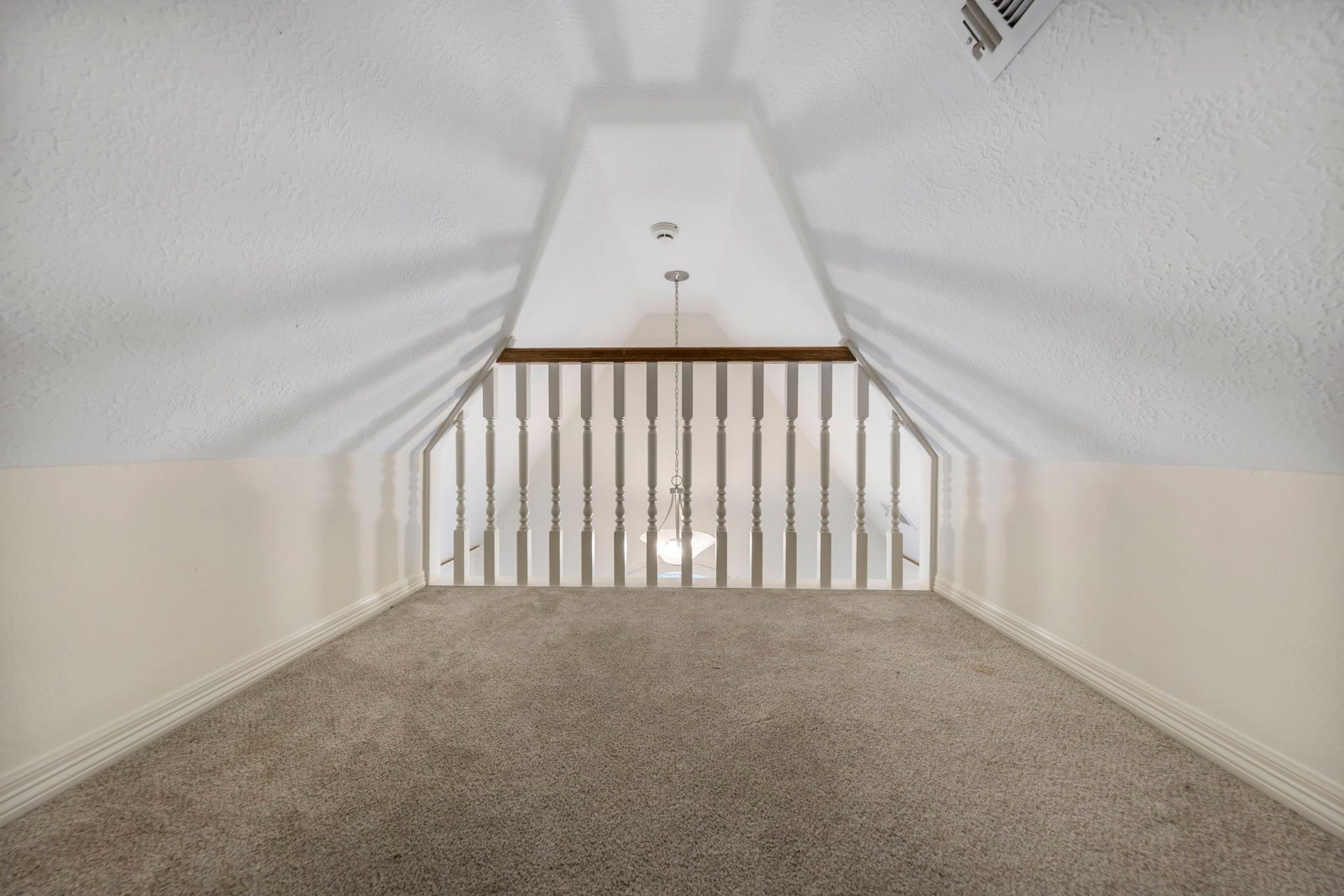 90 W Horizon Ridge Place, Spring, TX 77381 View from inside the loft, with balcony overlooking family room!
